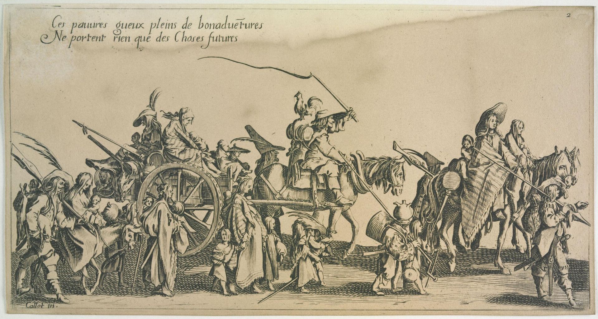 The Bohemians:  The Departure by Jacques Callot