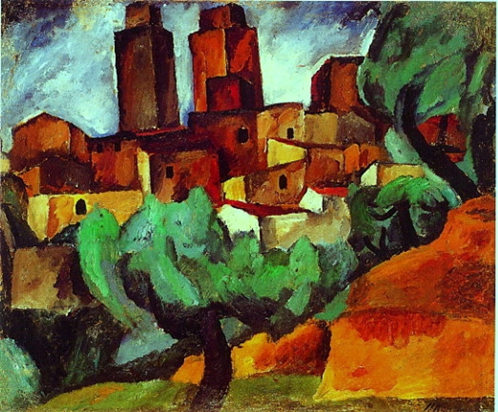San Gimignano by Pyotr Konchalovsky