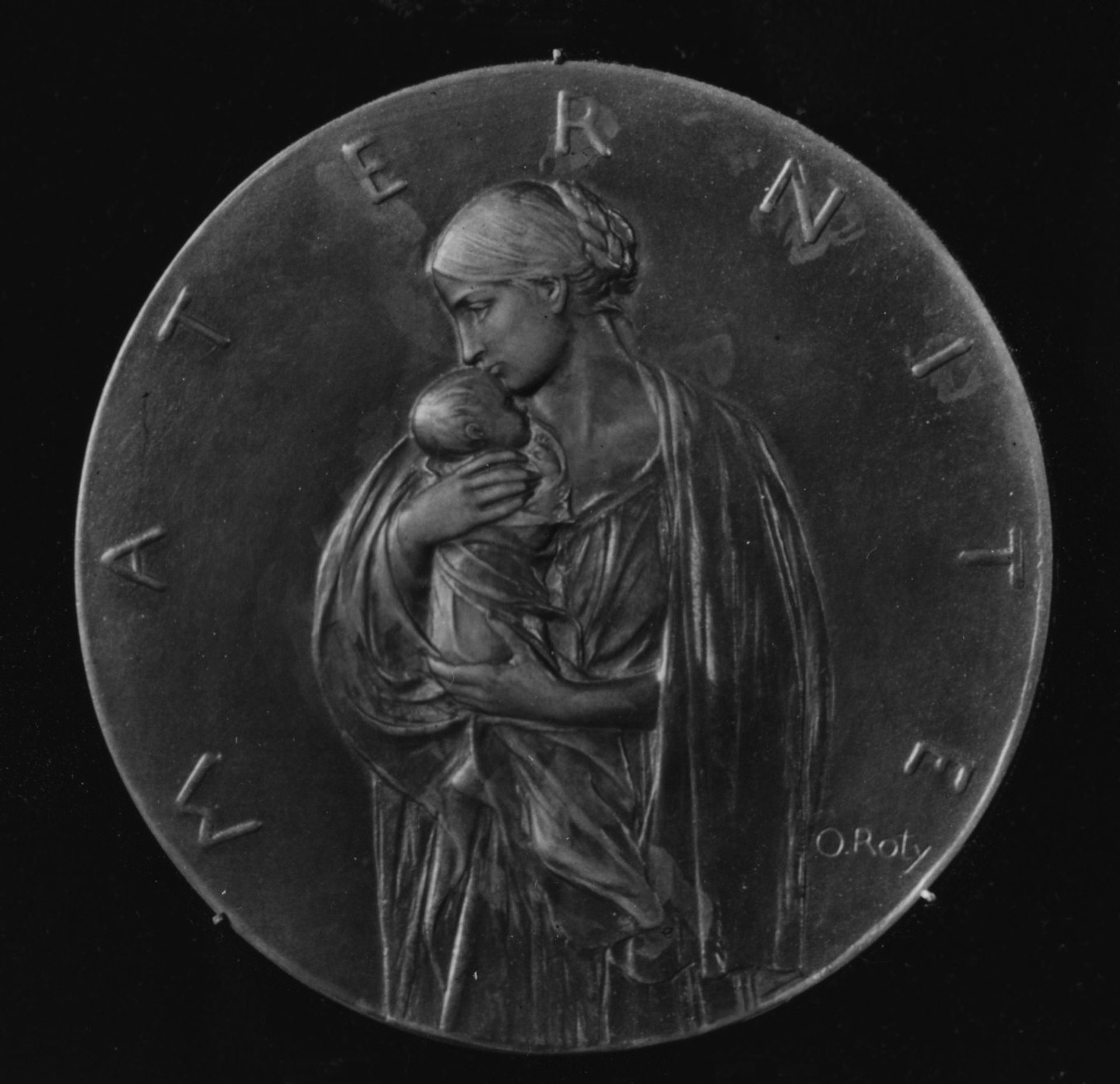 Memorial of Baptism of the Artist's Son, Jean Georges Emile Roty by Louis-Oscar Roty