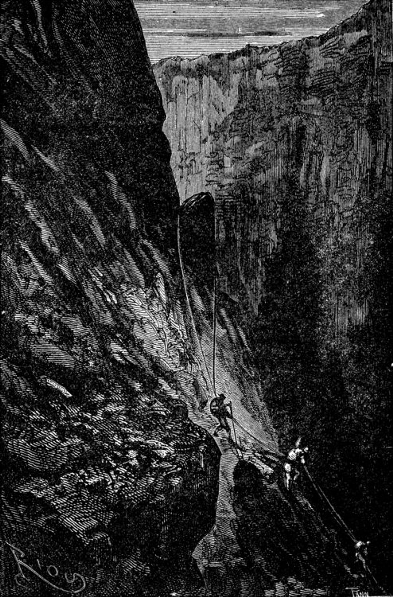 Journey to the Center of the Earth - Edouard Riou | Artera