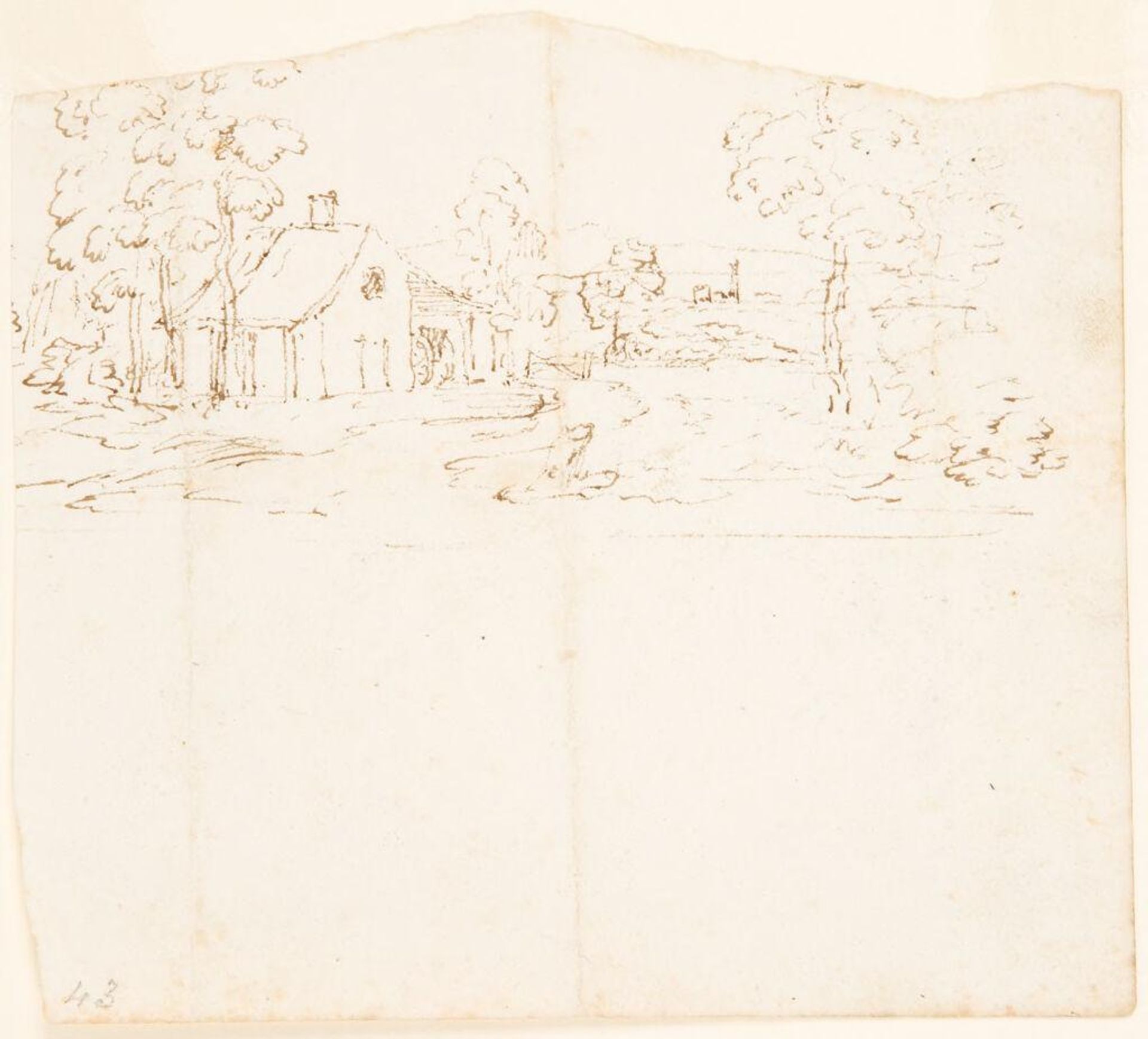 Landscape including Mill, Stream, and Trees by Washington Allston