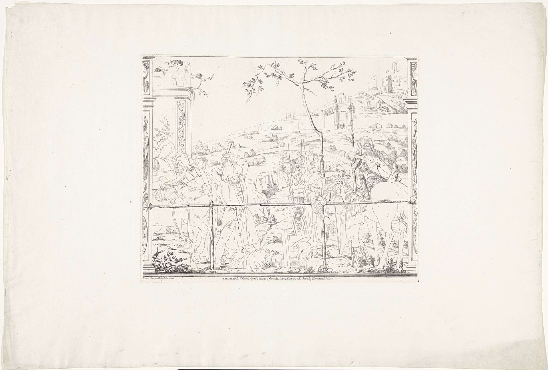 Martelaarschap van de heilige Jakobus by Giovanni David