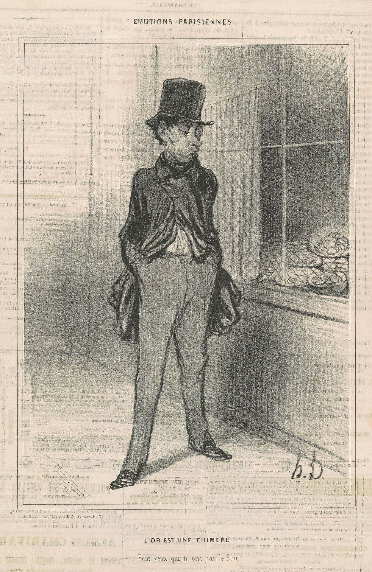 L'or est une chimère by Honoré Daumier