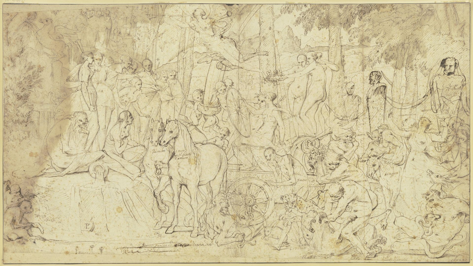 Der Triumph der Wahrheit über die Laster by Pietro Testa