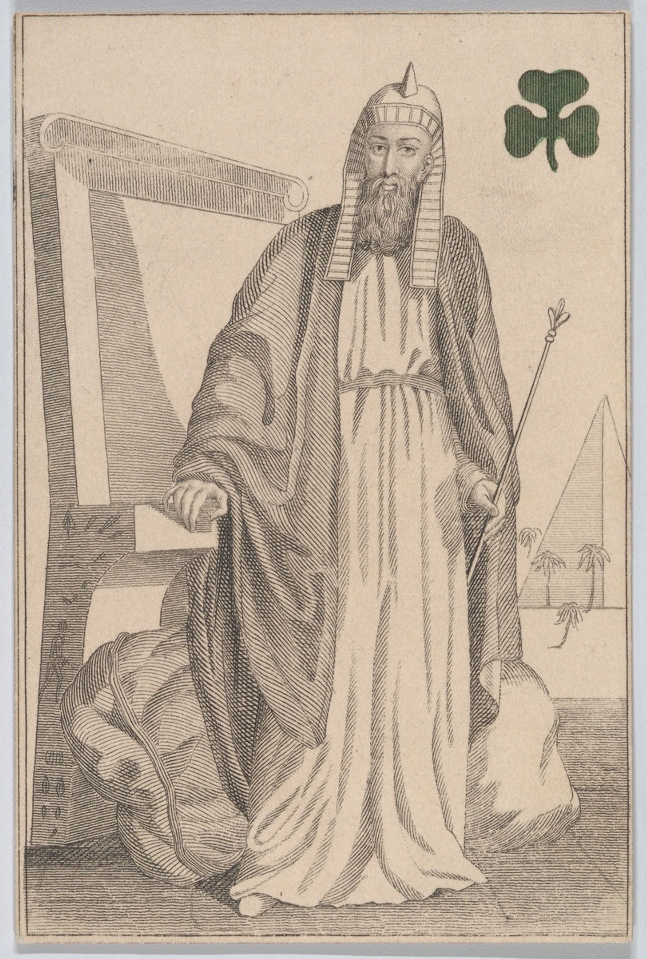 King (Saladin from Egypt), from "Court Game of Geography" by William and Henry Rock