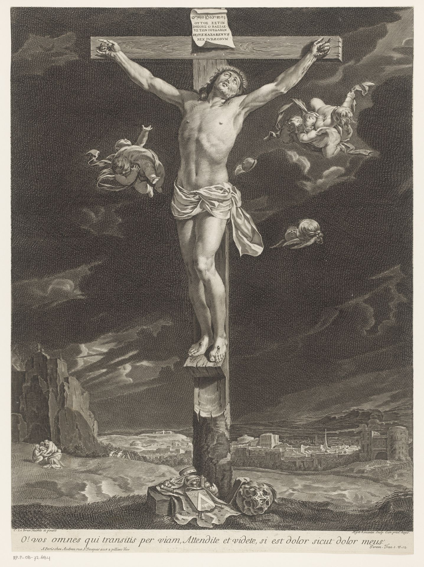 Christus aan het kruis by Gilles Rousselet