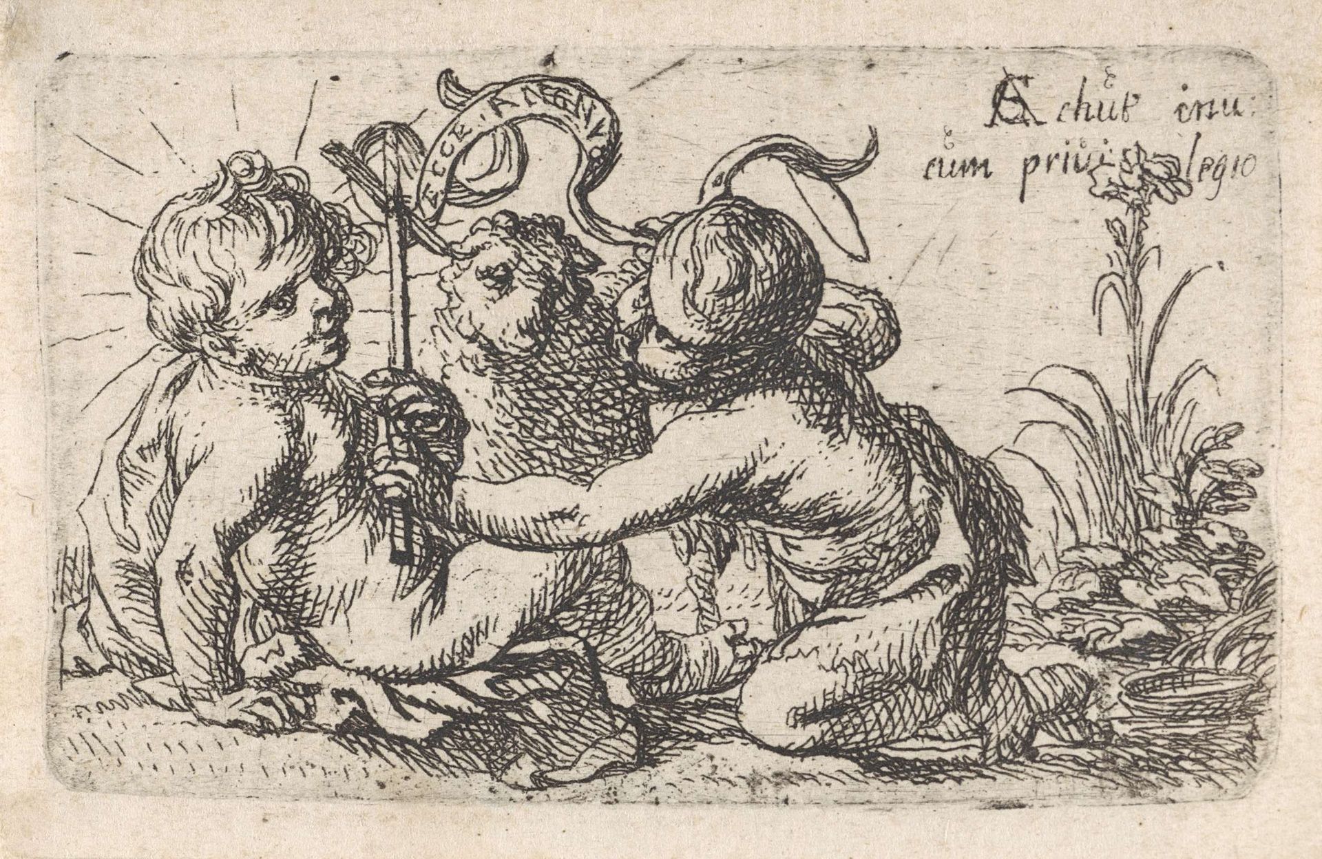 Christuskind en Johannes de doper by Cornelis Schut