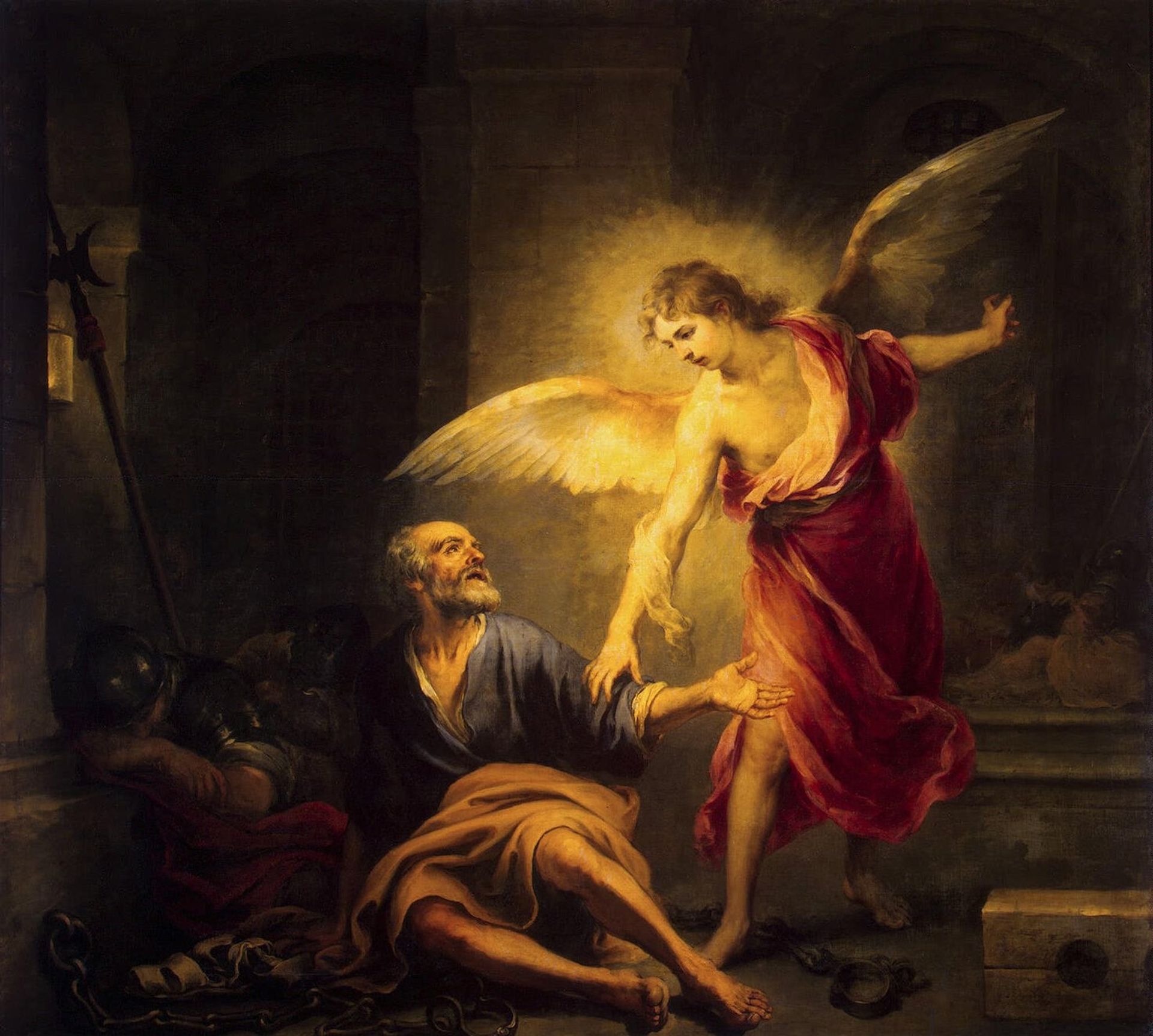 Liberation of St. Peter by Bartolomé Estebán Murillo