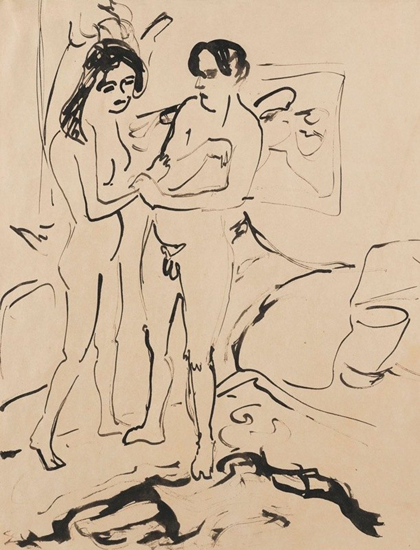 Das Paar by Ernst Ludwig Kirchner