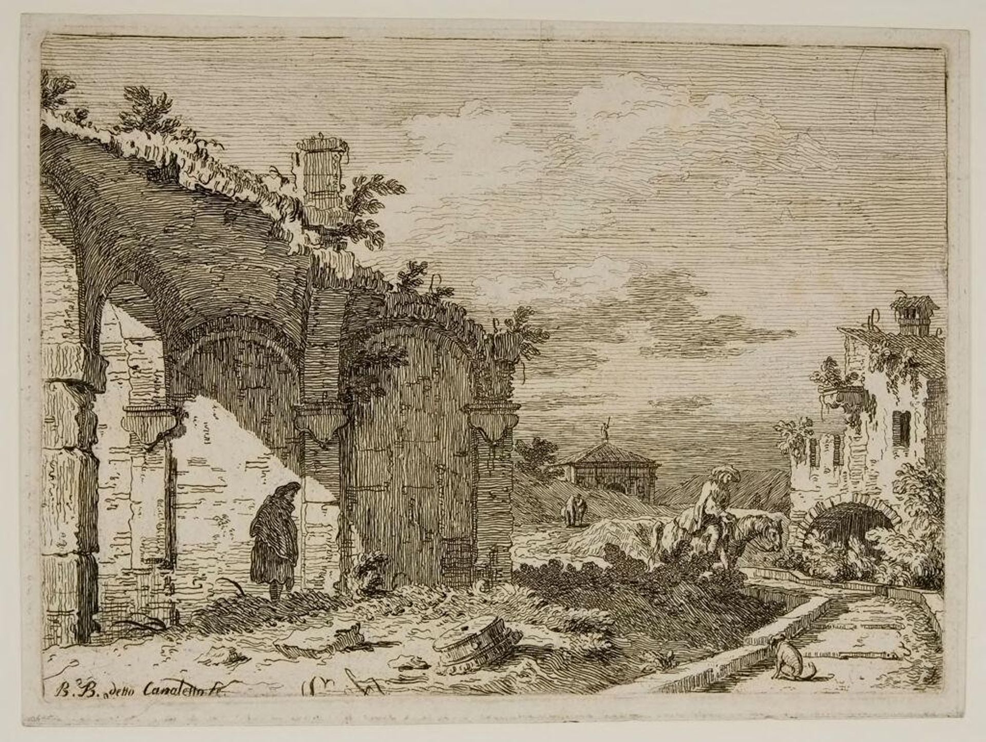 The Ruins of an Aqueduct by Bernardo Bellotto