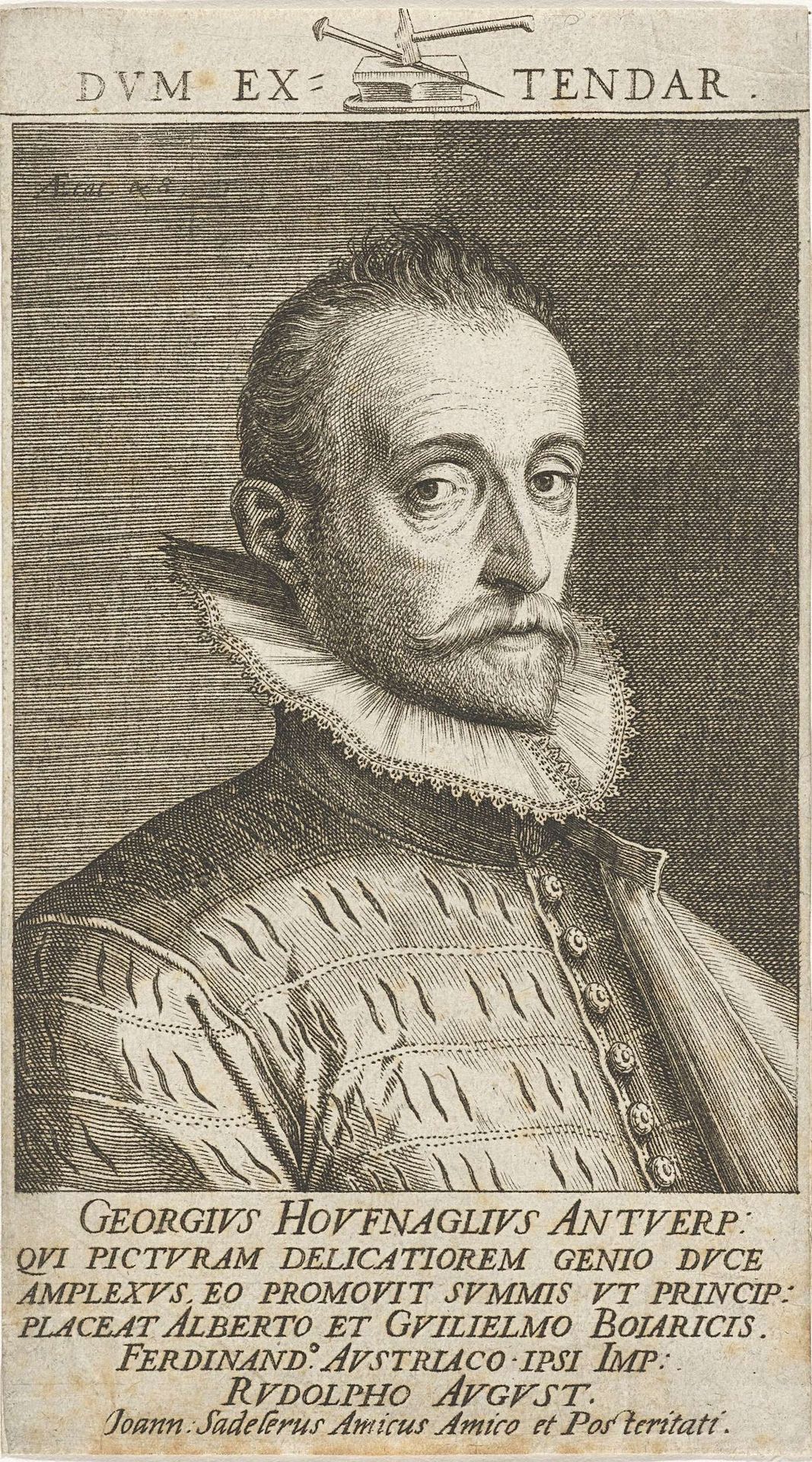 Portret van Joris Hoefnagel by Johann Sadeler I
