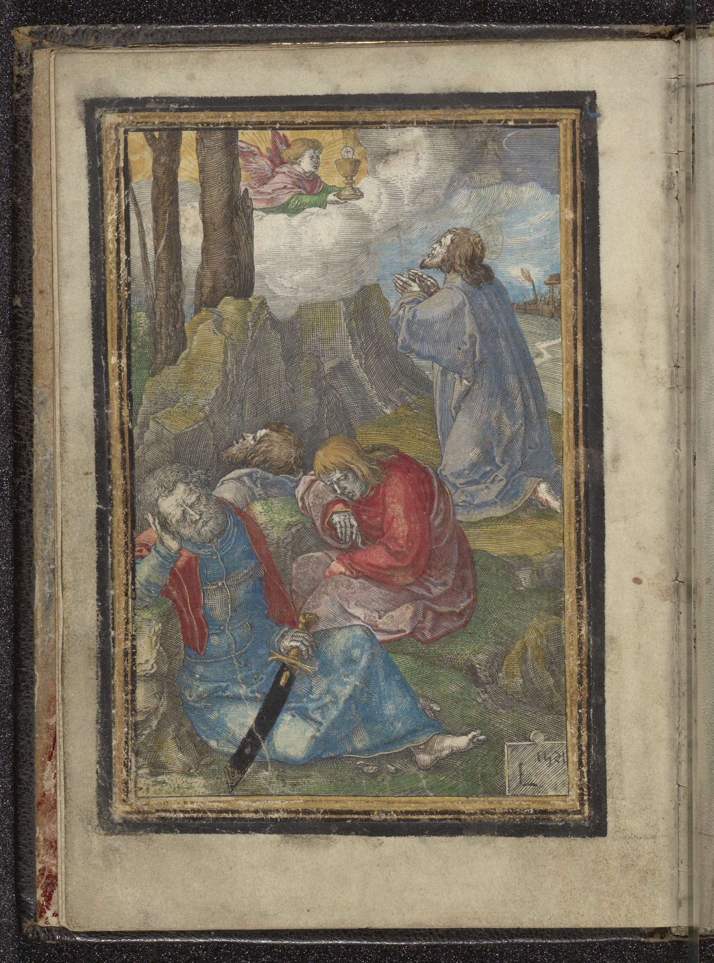 Christus in de hof van Getsemane by Lucas van Leyden
