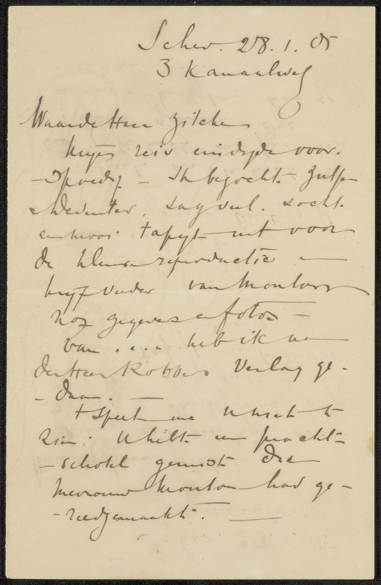 Brief aan Philip Zilcken by Karel Sluijterman