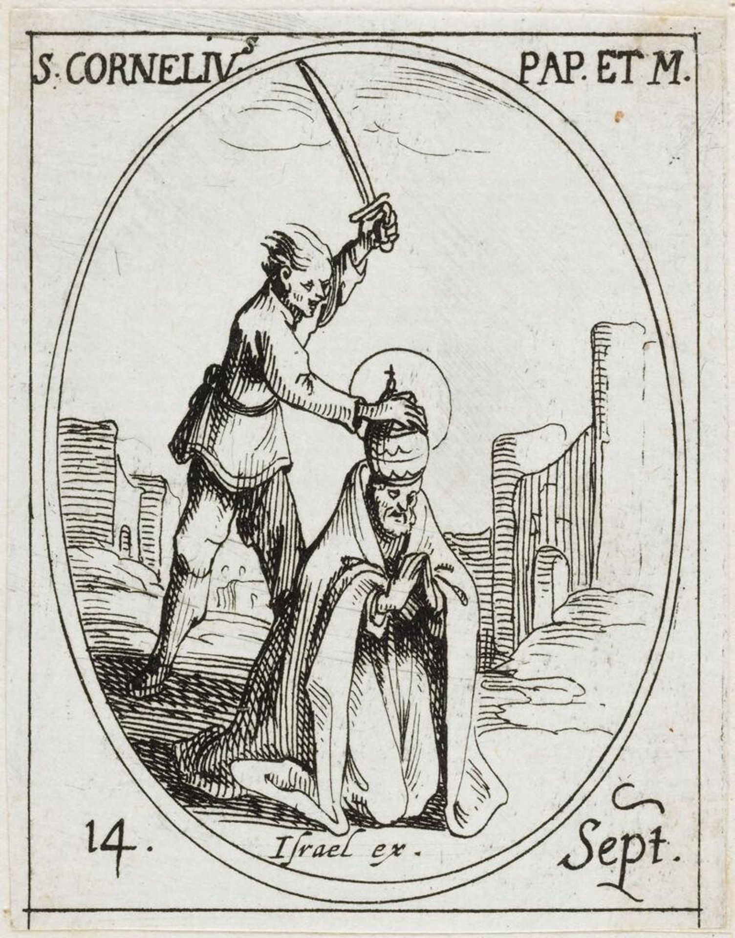Saint Cornelius by Jacques Callot