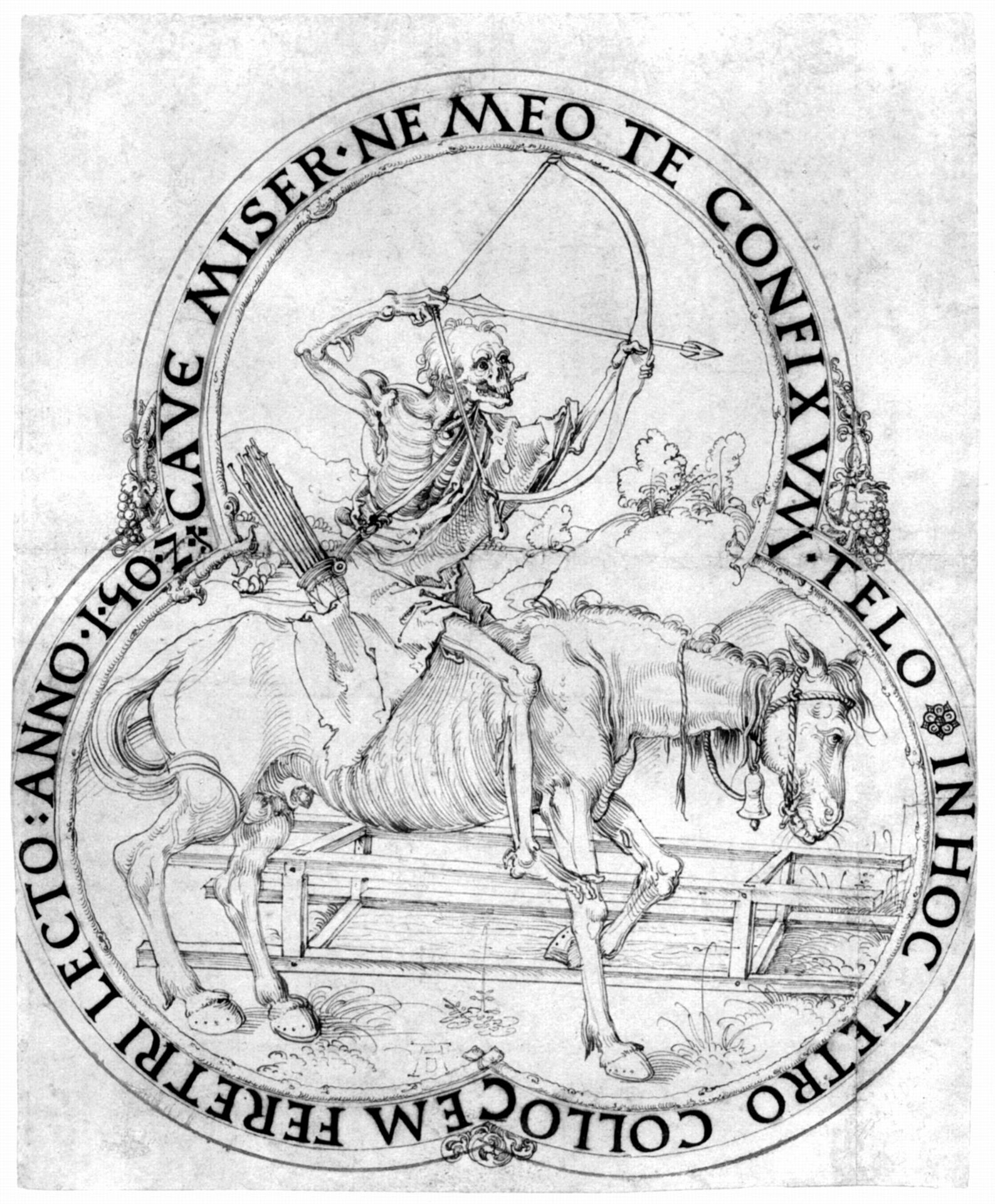Horse final death by Albrecht Durer