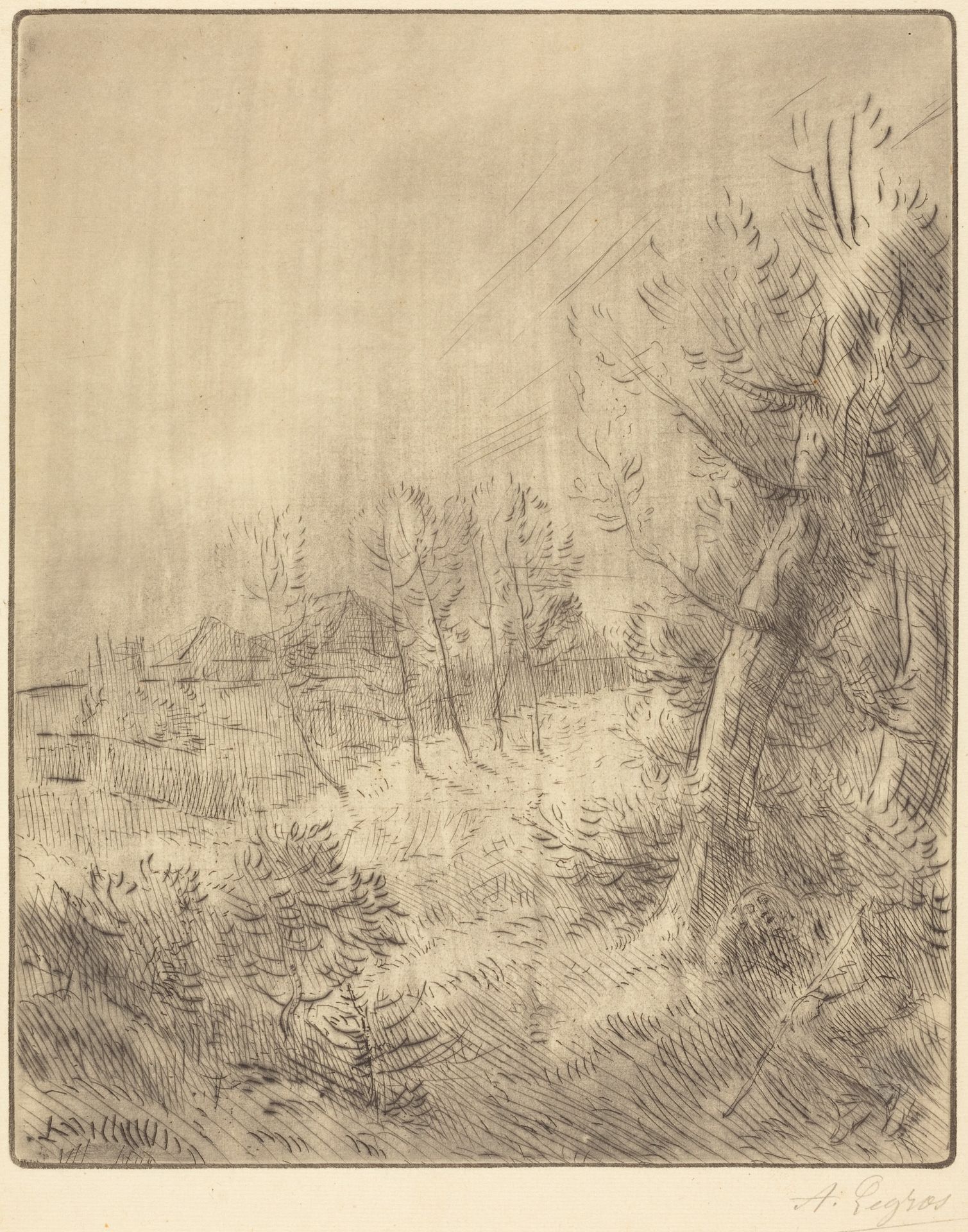 Old Village (Ville vieille) by Alphonse Legros
