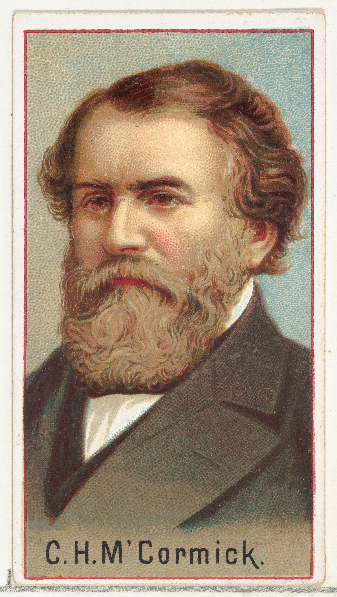 Cyrus Hall McCormick, printer's sample for the World's Inventors souvenir album (A25) for Allen & Ginter Cigarettes by Allen & Ginter