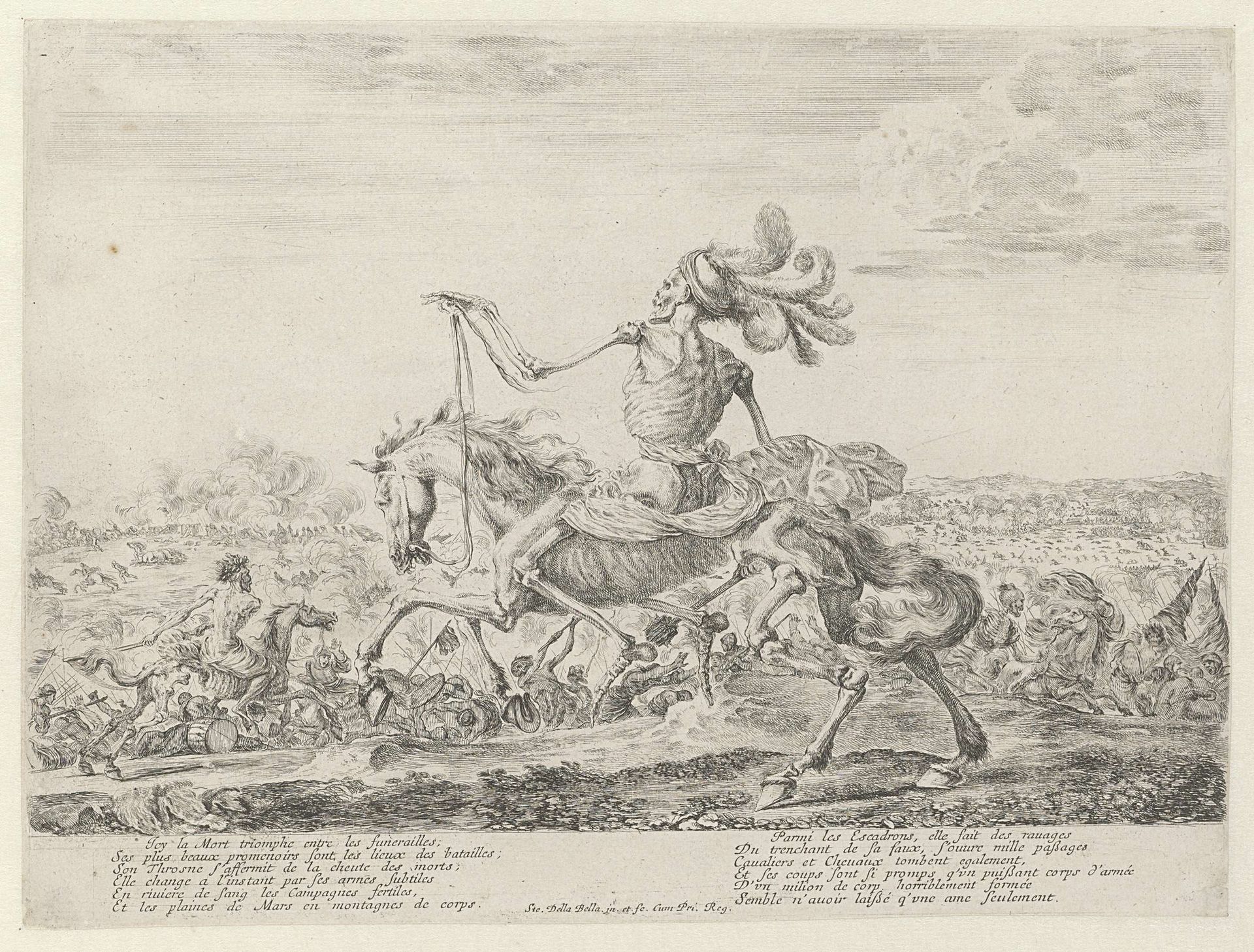 Dood op het slagveld by Stefano della Bella