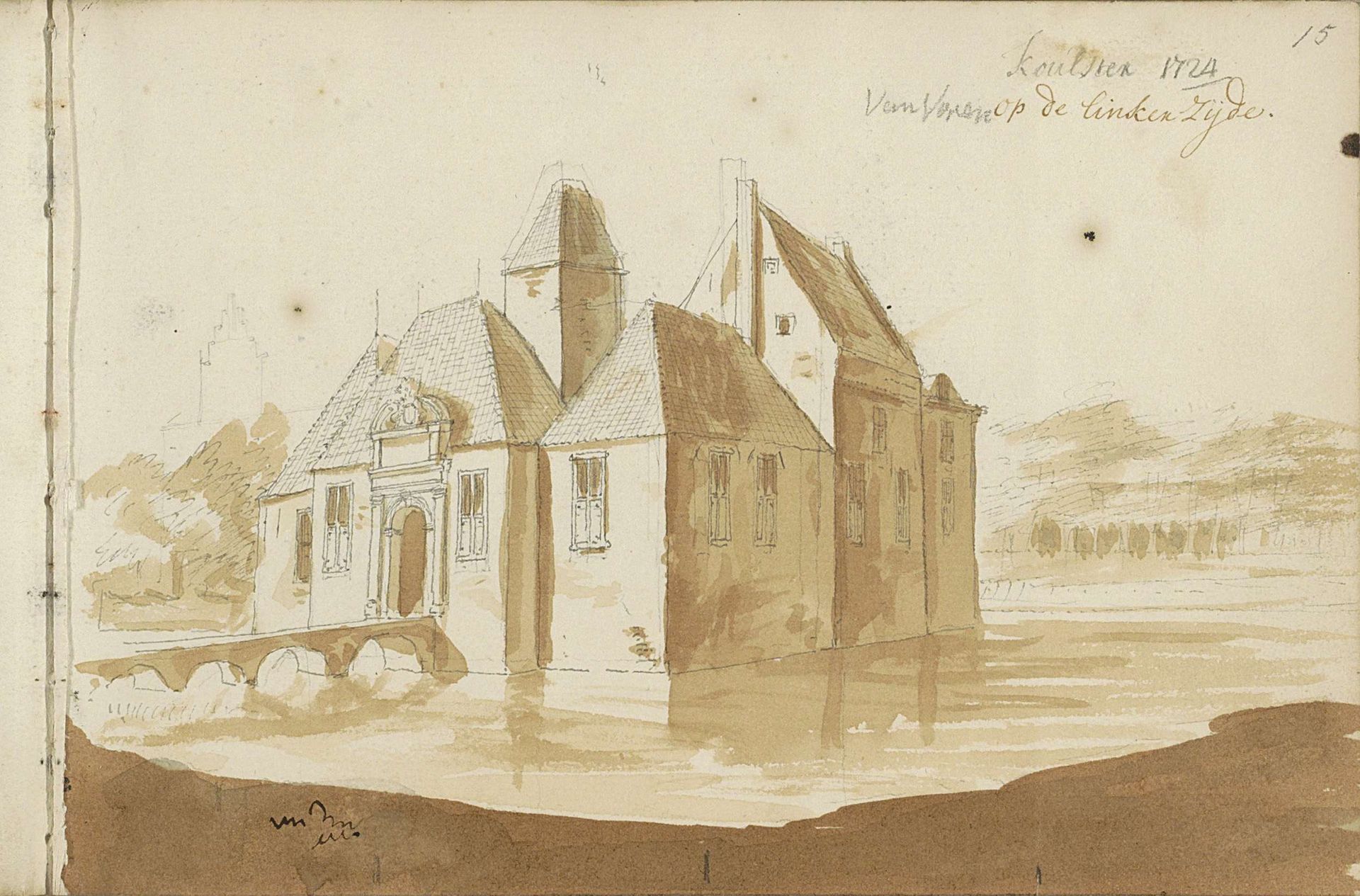 Huis Ter Coulster te Heiloo by Abraham Meyling