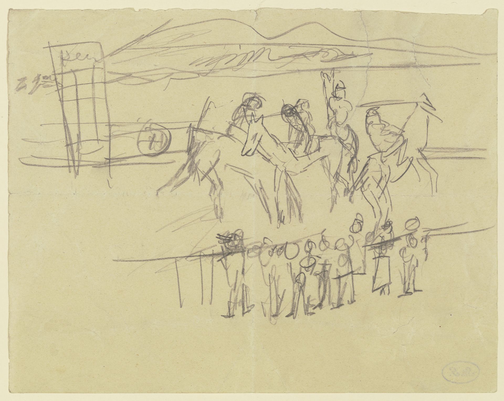Horse racing by Max Beckmann