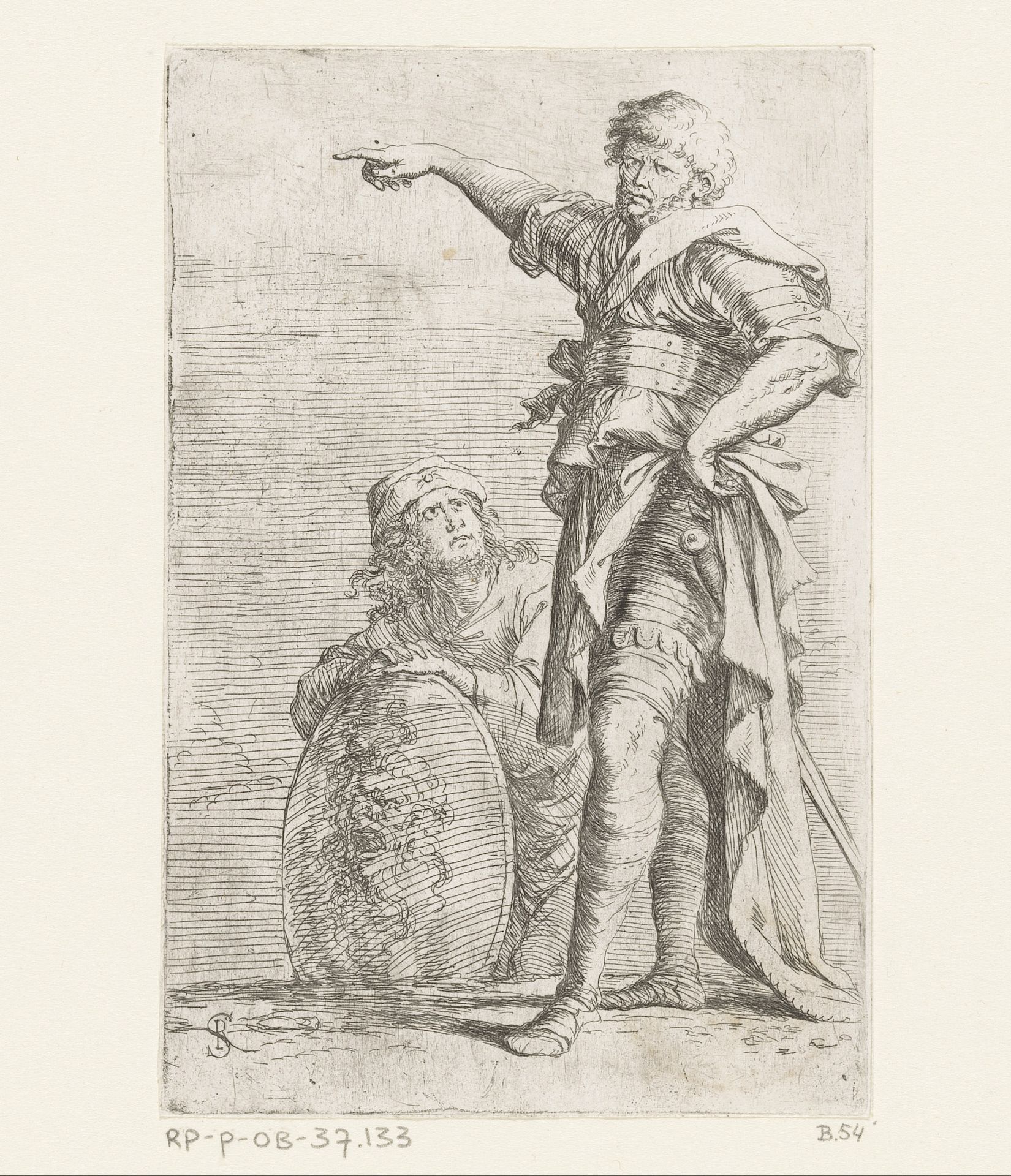 Twee soldaten by Salvator Rosa