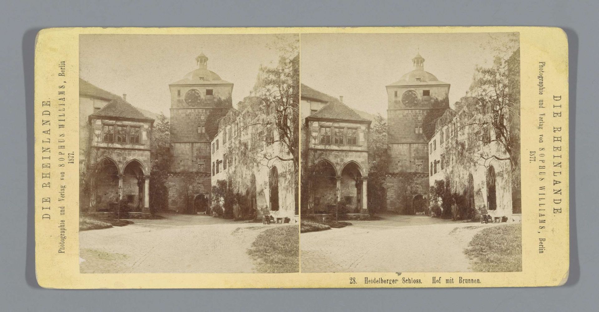Binnenhof van Schloss Heidelberg by Sophus Williams