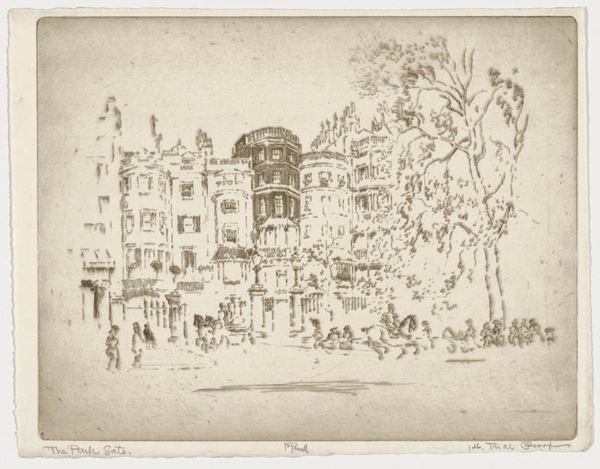 The Park Gate by Joseph Pennell