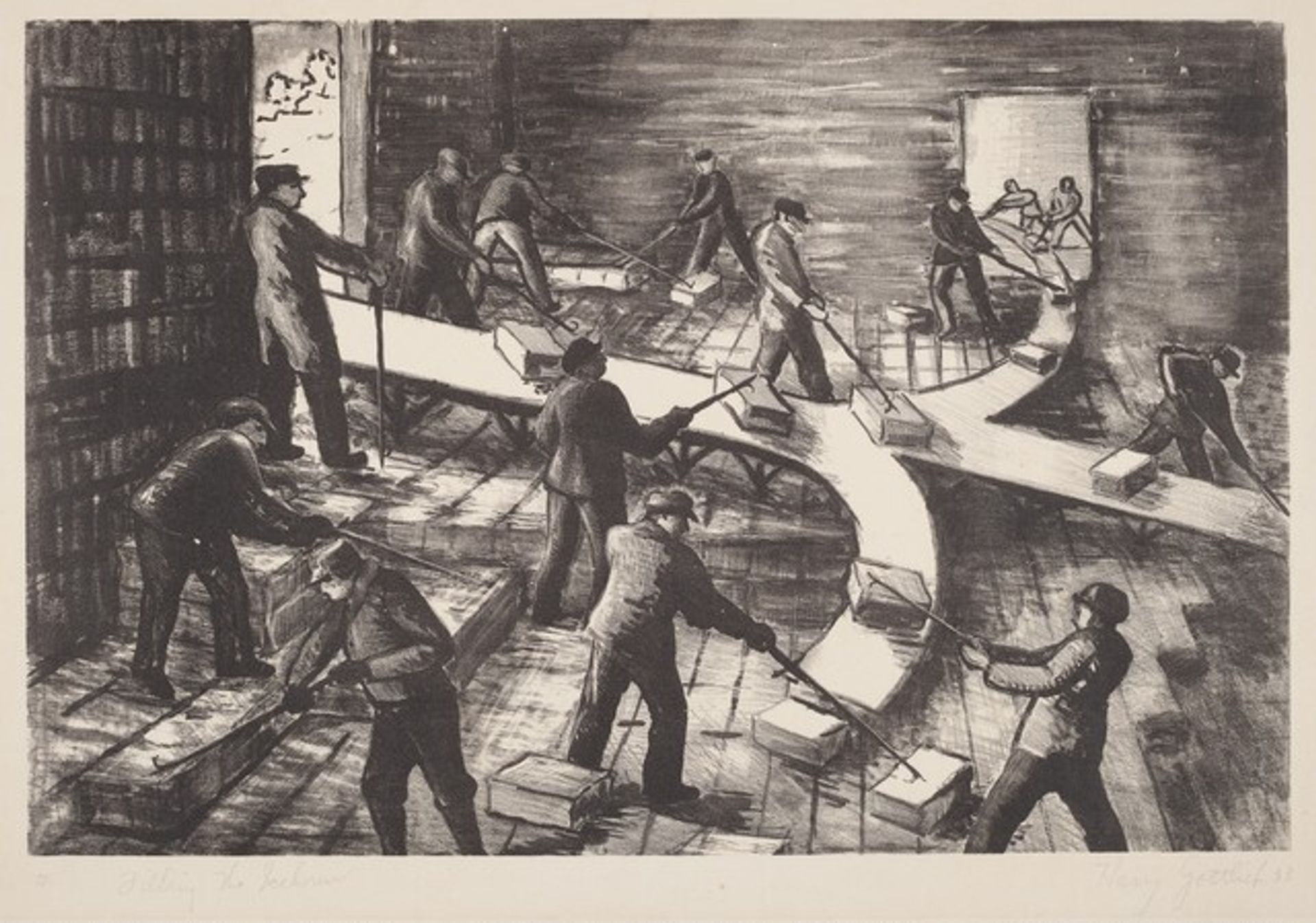 Filling the Icehouse by Harry Gottlieb