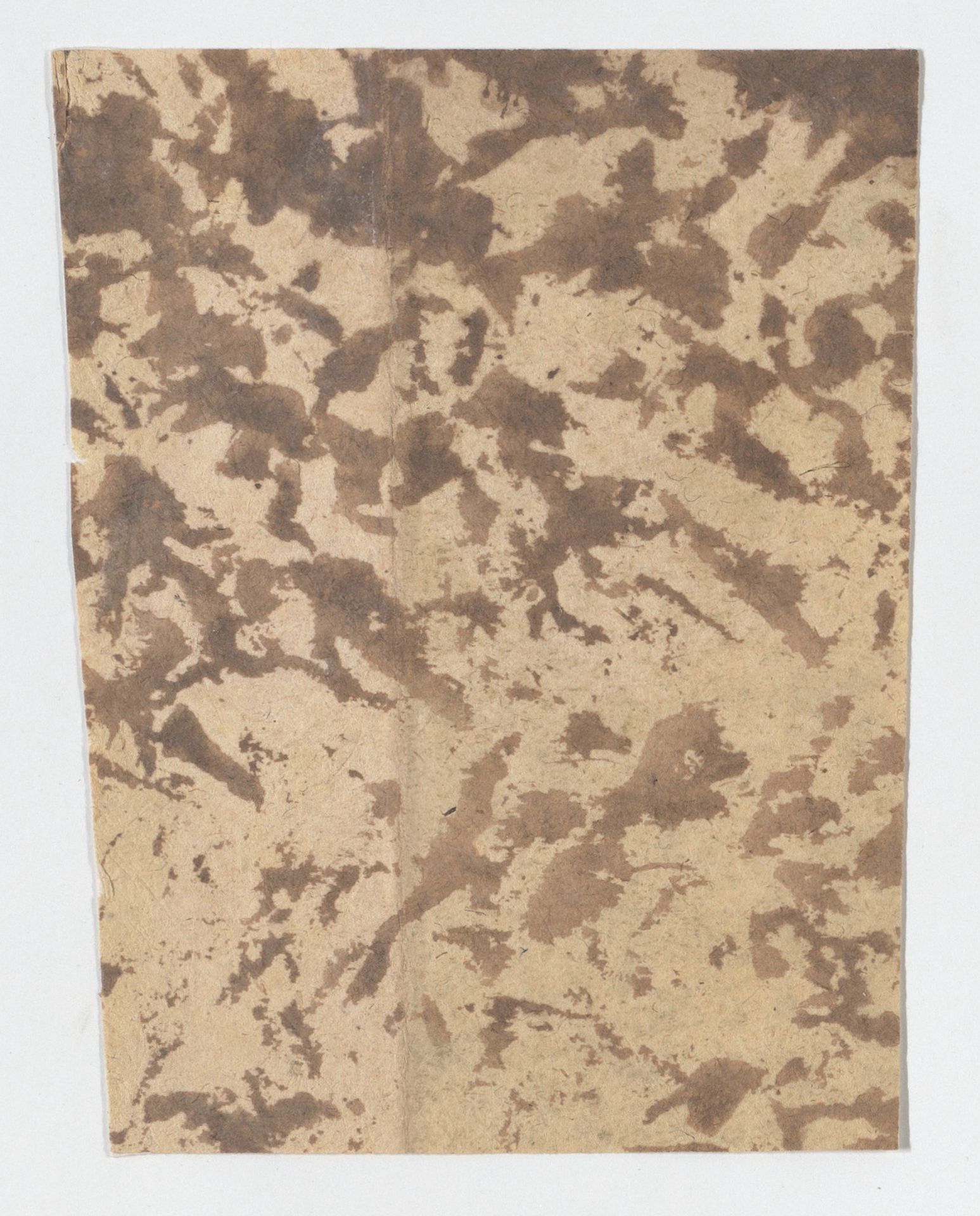 Sheet with overall splotchy pattern by Anonymous