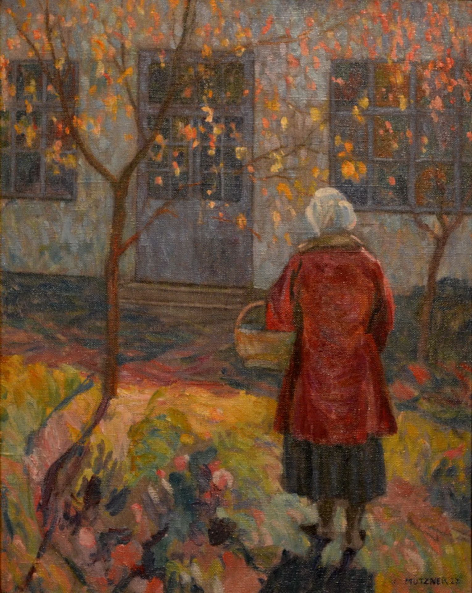 Woman in the Garden, at Șopârlița by Samuel Mutzner
