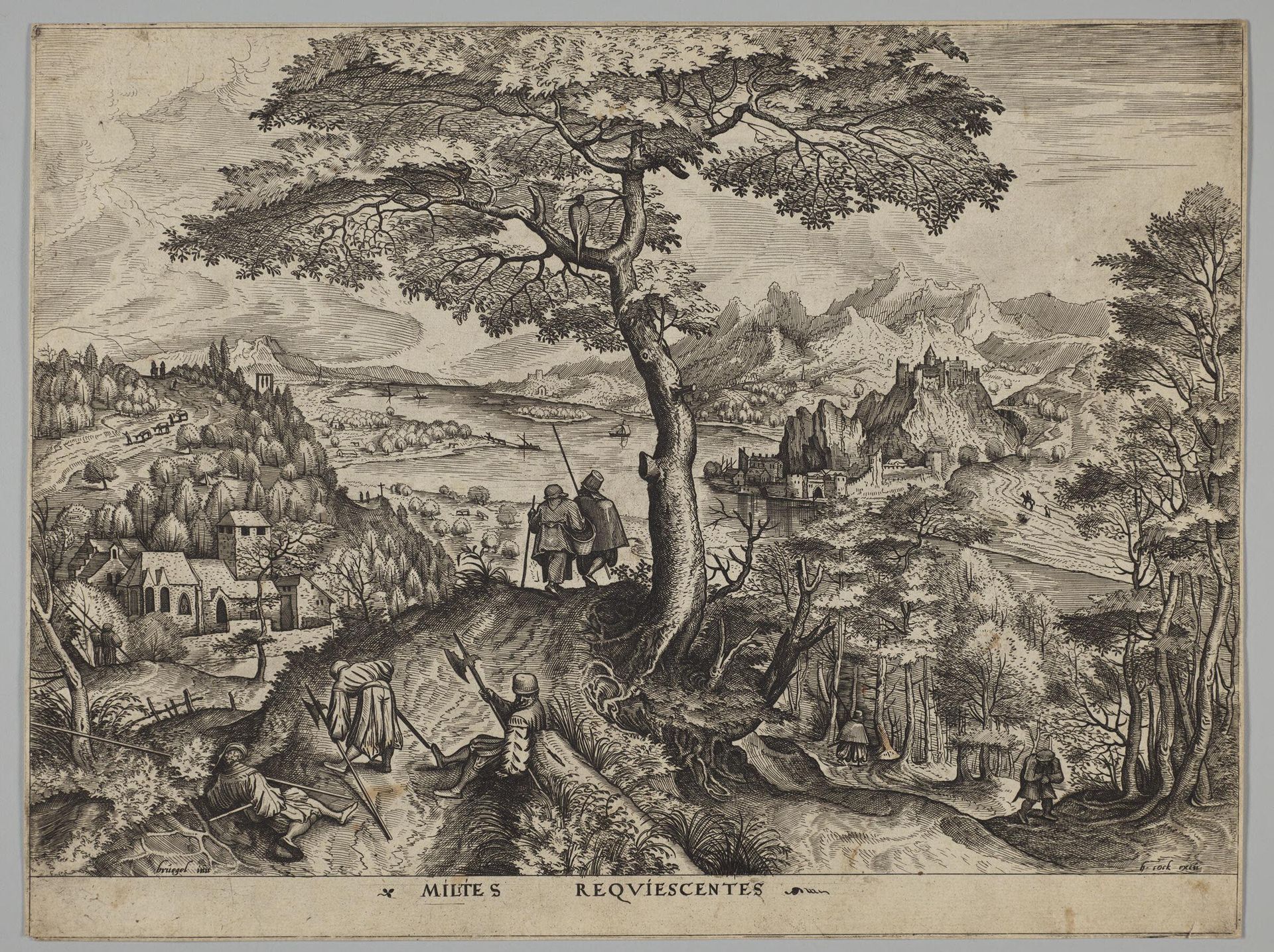 Soldiers at Rest by Joannes van Doetecum