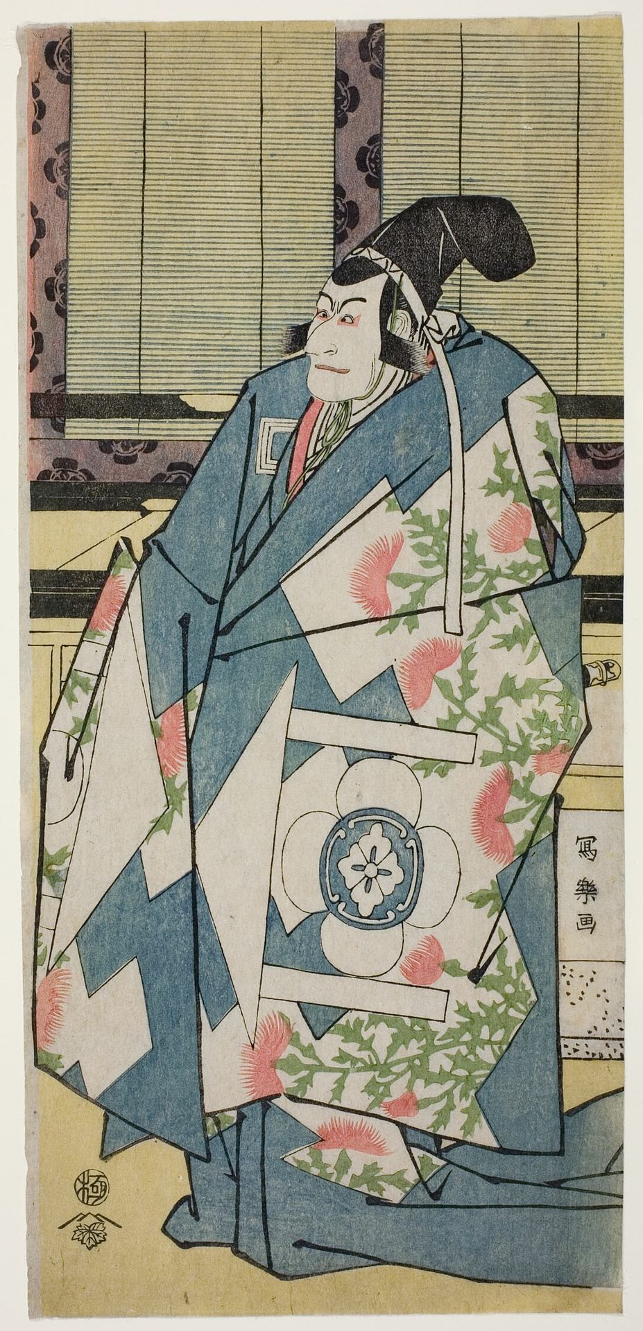The Actor Ichikawa Ebizo as Kudo Saemon Suketsune (Ichikawa Ebizo no Kudo Saemon Suketsune) by Tōshūsai Sharaku