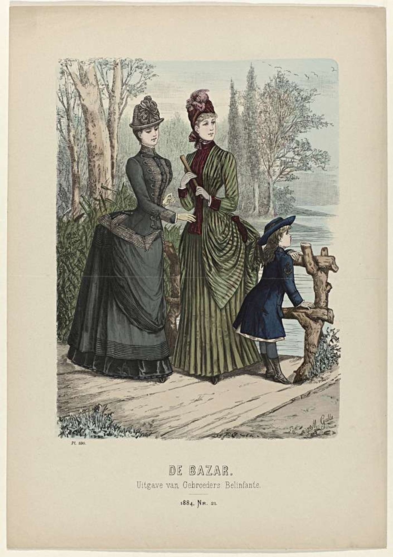 De Bazar, 1884, Nr. 21, Pl. 590 by Anonymous