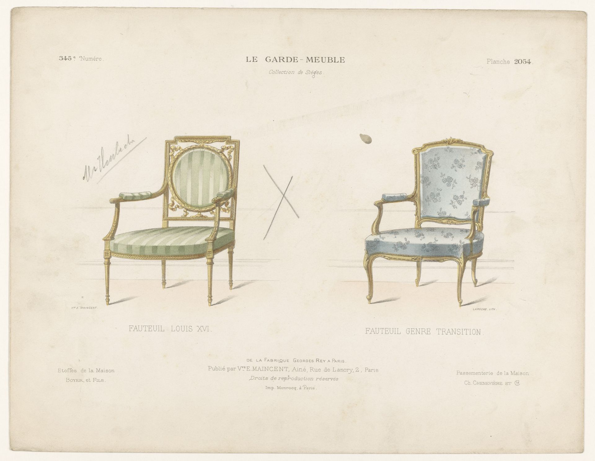 Twee fauteuils by Léon Laroche