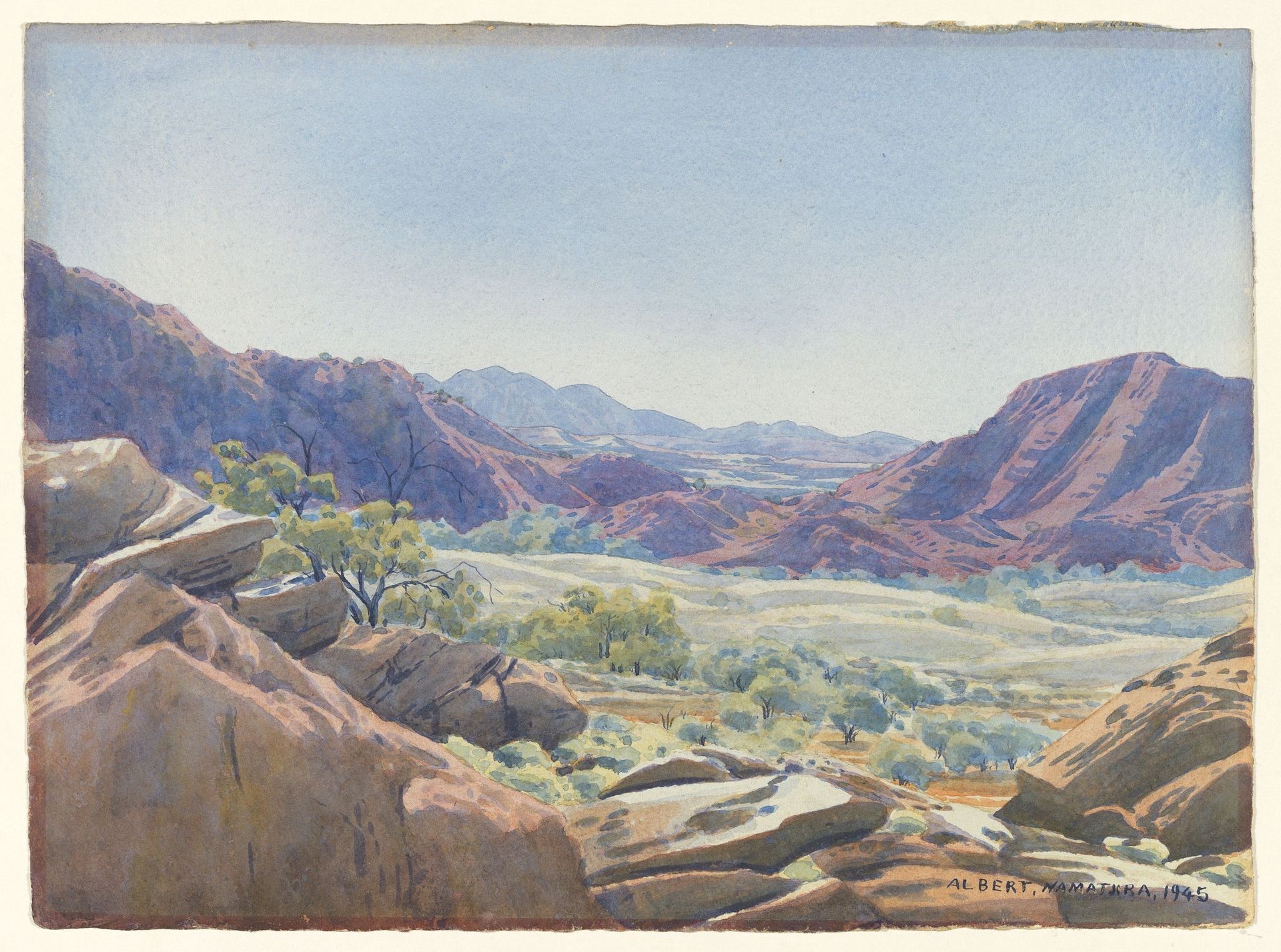 Inside Gosses Bluff by Albert Namatjira