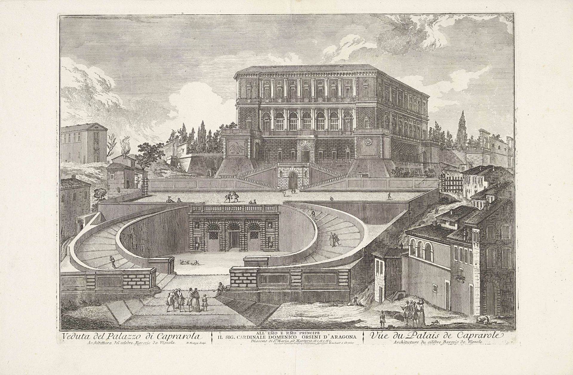 Villa Farnese te Caprarola by Domenico Montaigù