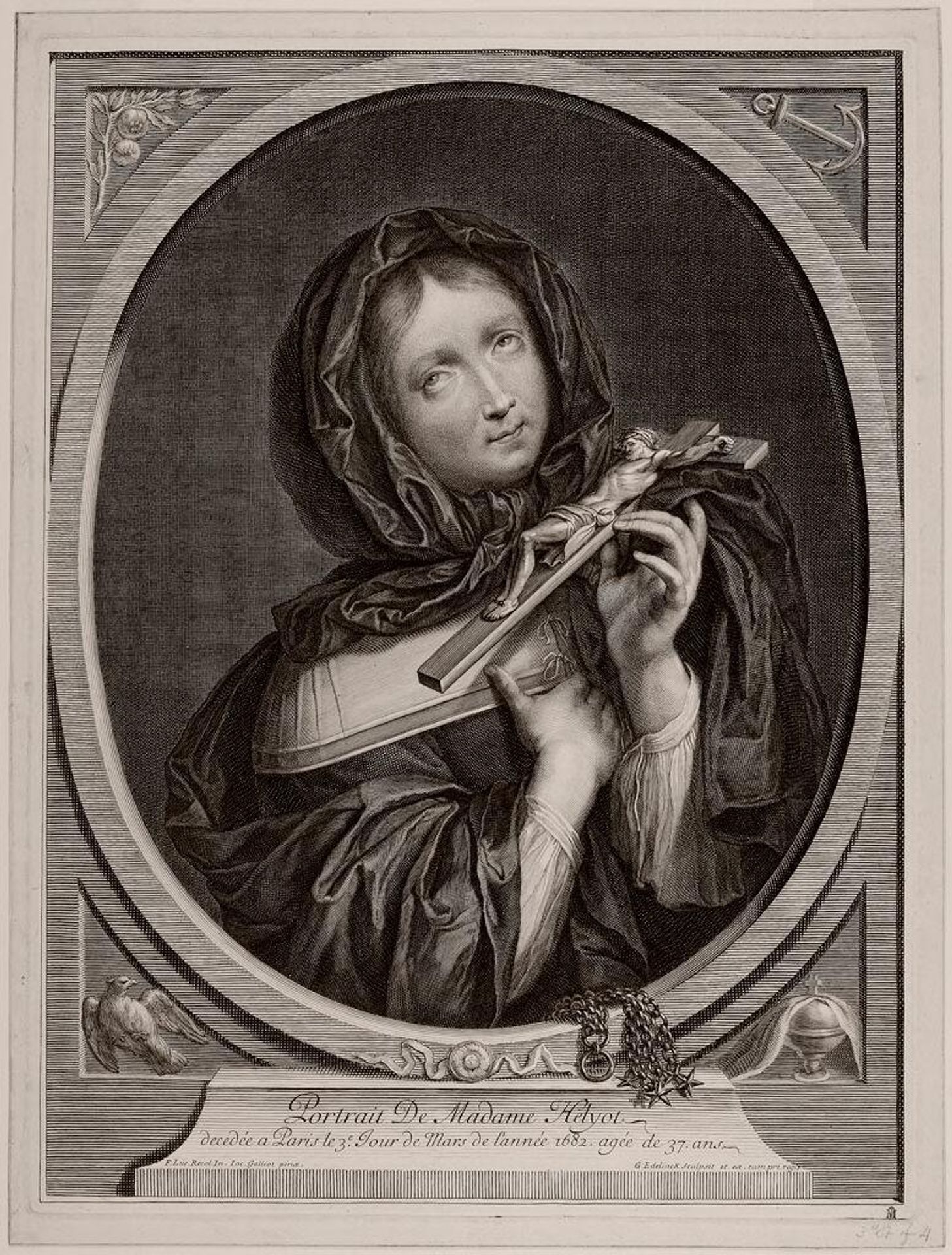 Madame Helyot by Gérard Edelinck