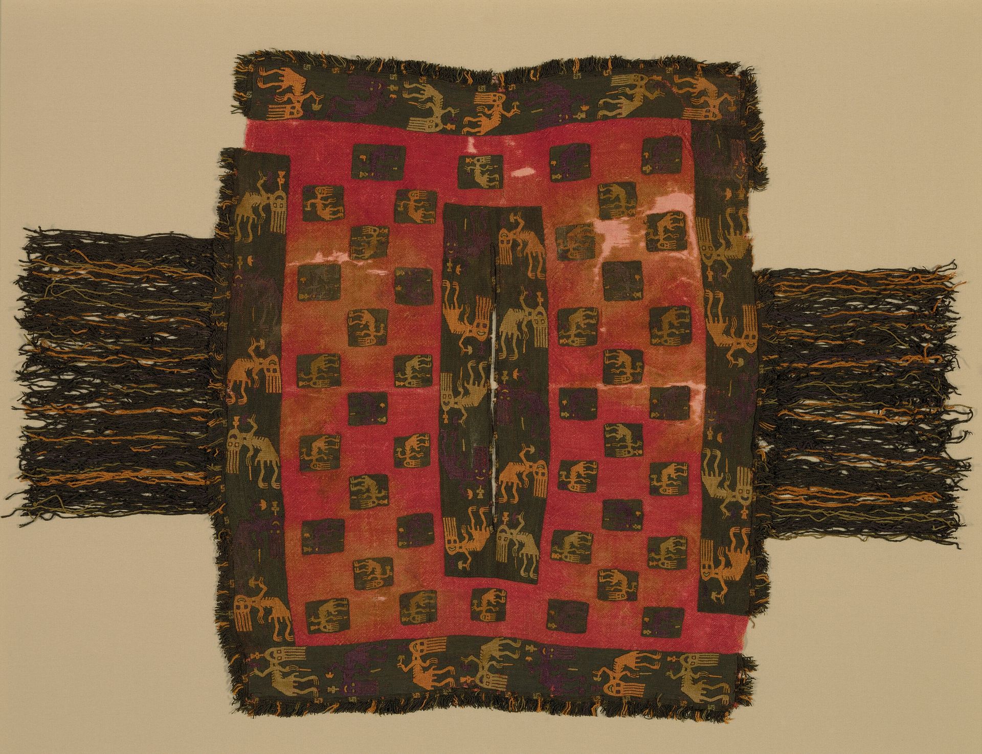 Poncho Displaying Contorted Figures by Paracas