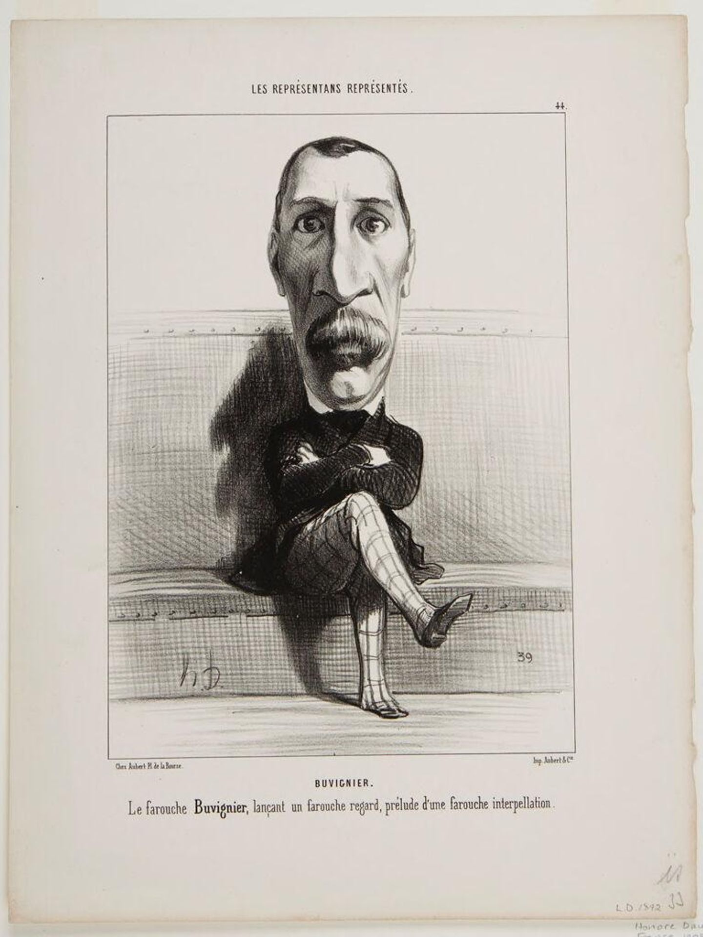 Eustache Isidore Buvignier by Honoré Daumier