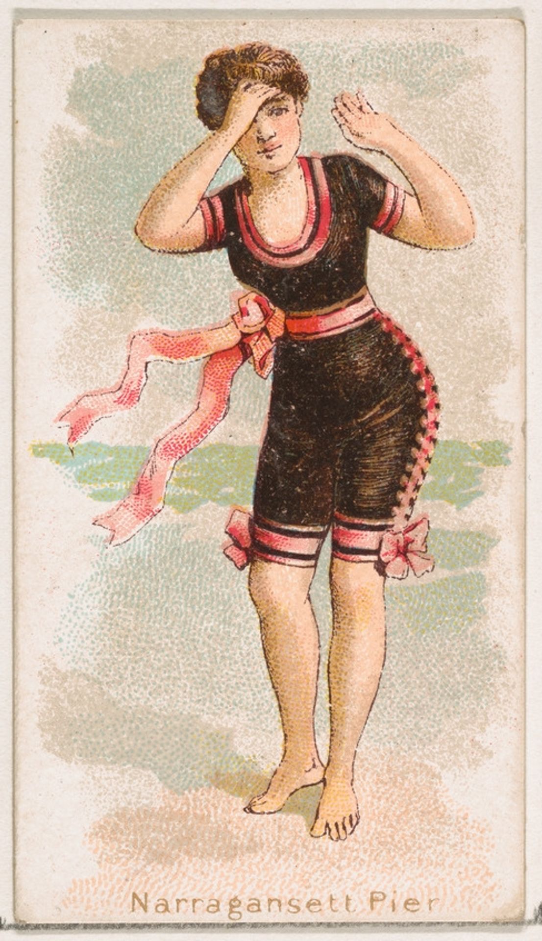 Narragansett Pier, from the Fancy Bathers series (N187) issued by Wm. S. Kimball & Co. by William S. Kimball & Company