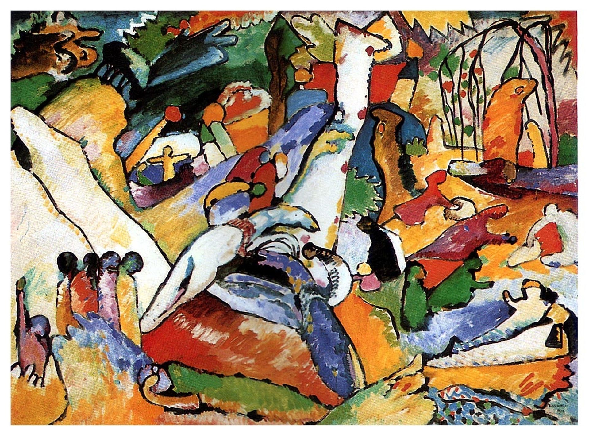 Study for "Composition II" by Wassily Kandinsky