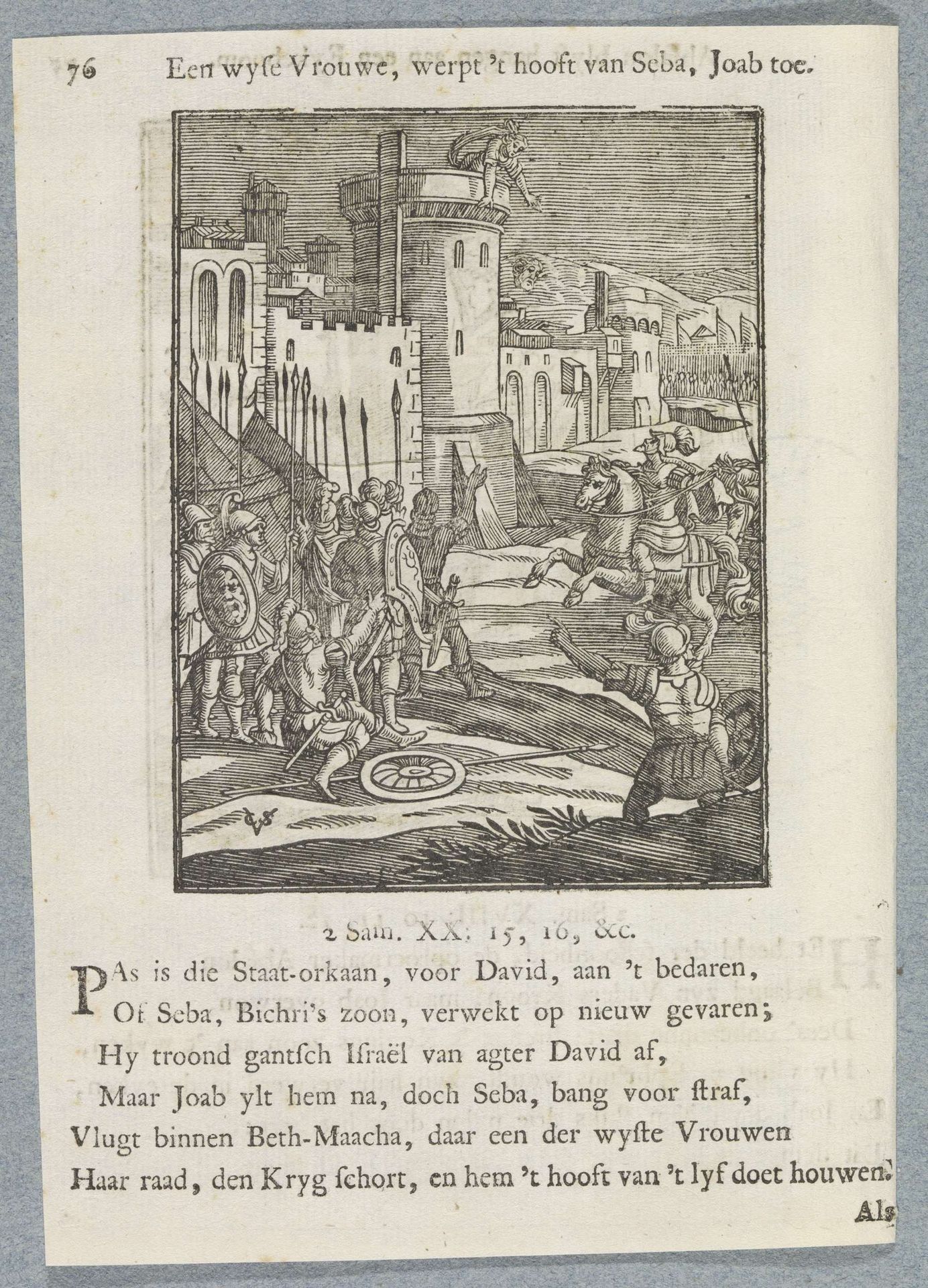 Joab en het hoofd van Seba by Christoffel van (II) Sichem