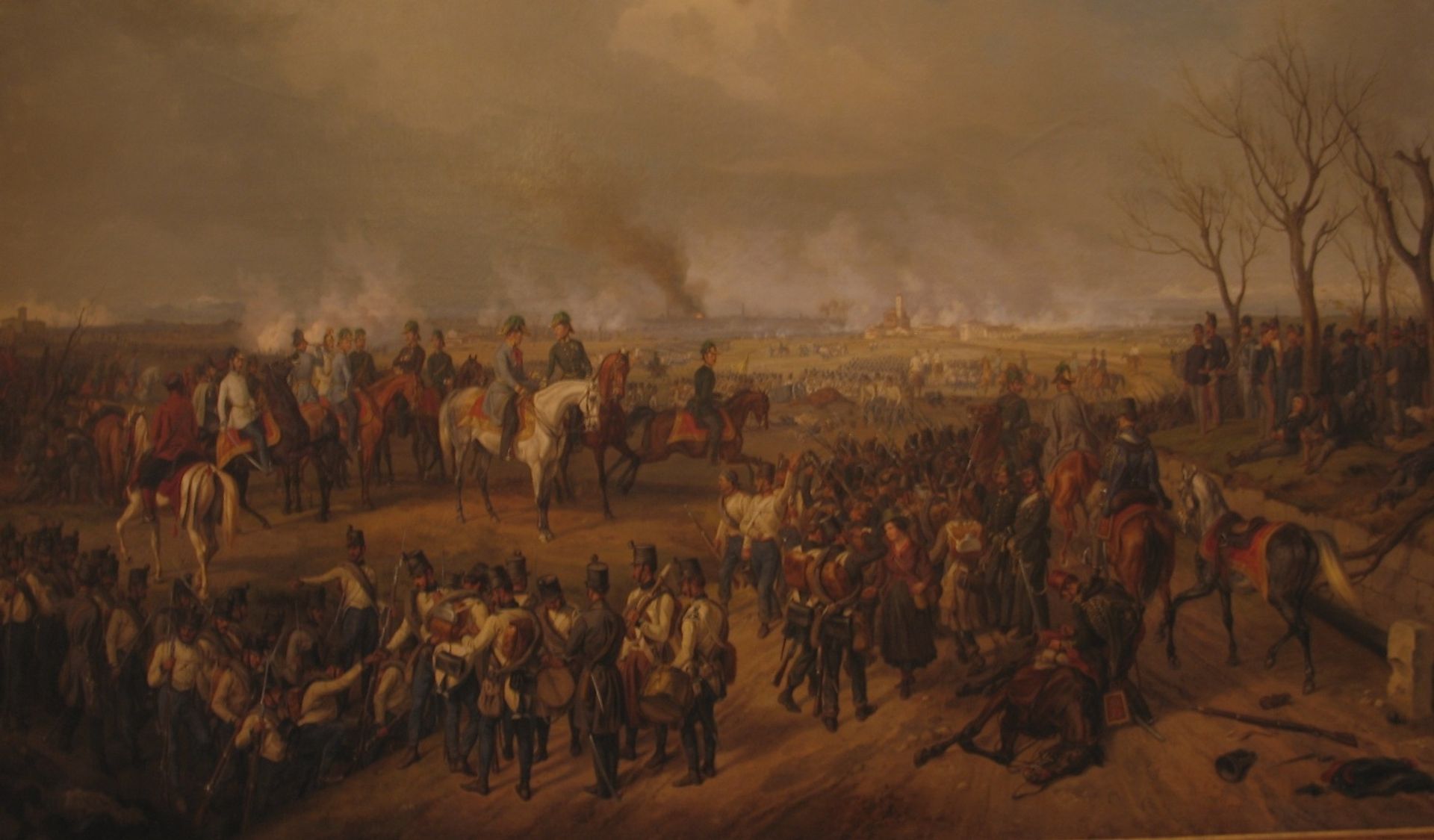 Field Marshal Radetzky and his staff at the Battle of Novara on March 23, 1849 by Albrecht Adam