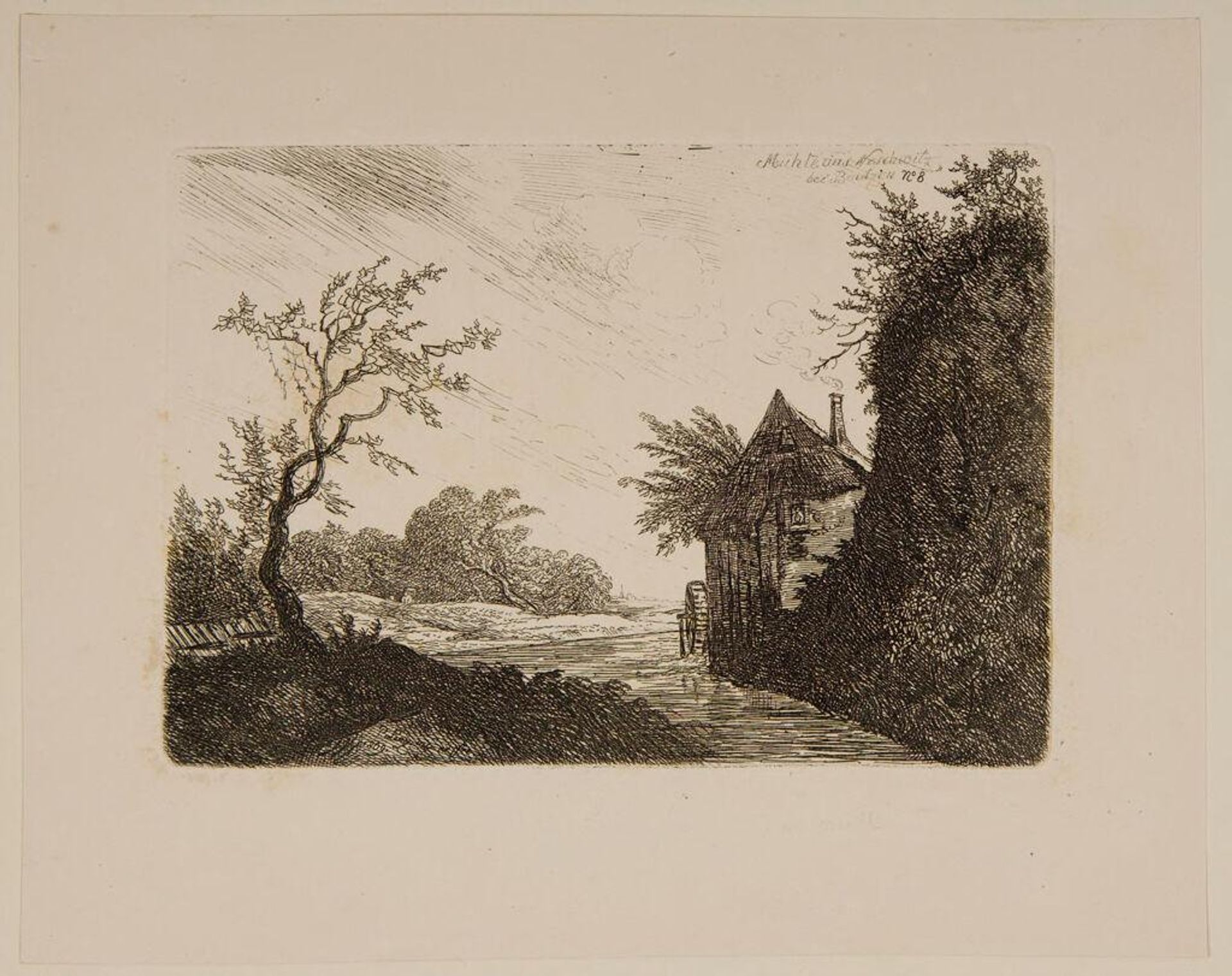 Mill, Neschwitz near Bautzen by Johann Philipp Wilhelm Lenz