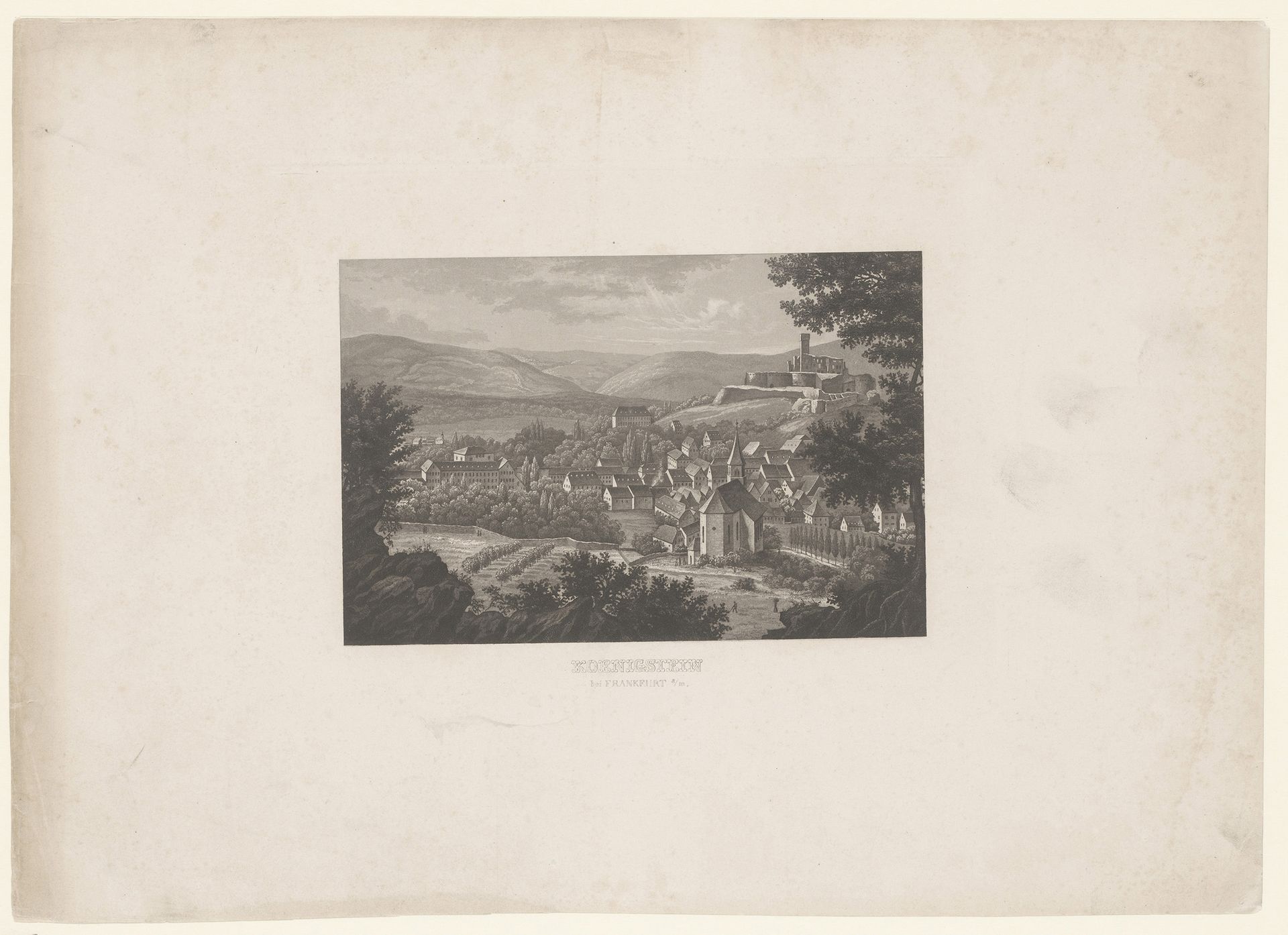Gezicht op Koningsbergen by Anonymous