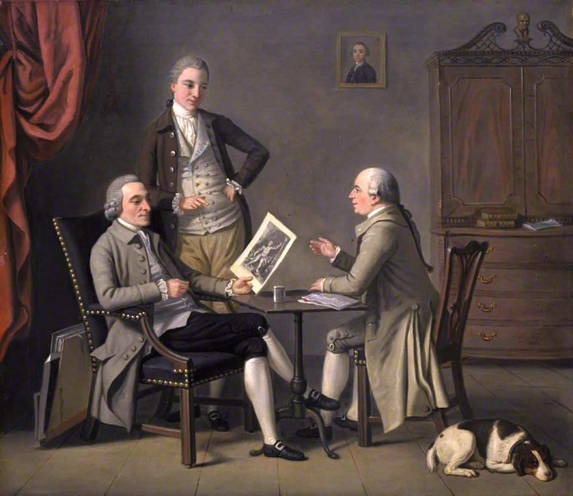 The Connoisseurs. John Caw, John Bonar and James Bruce by David Allan