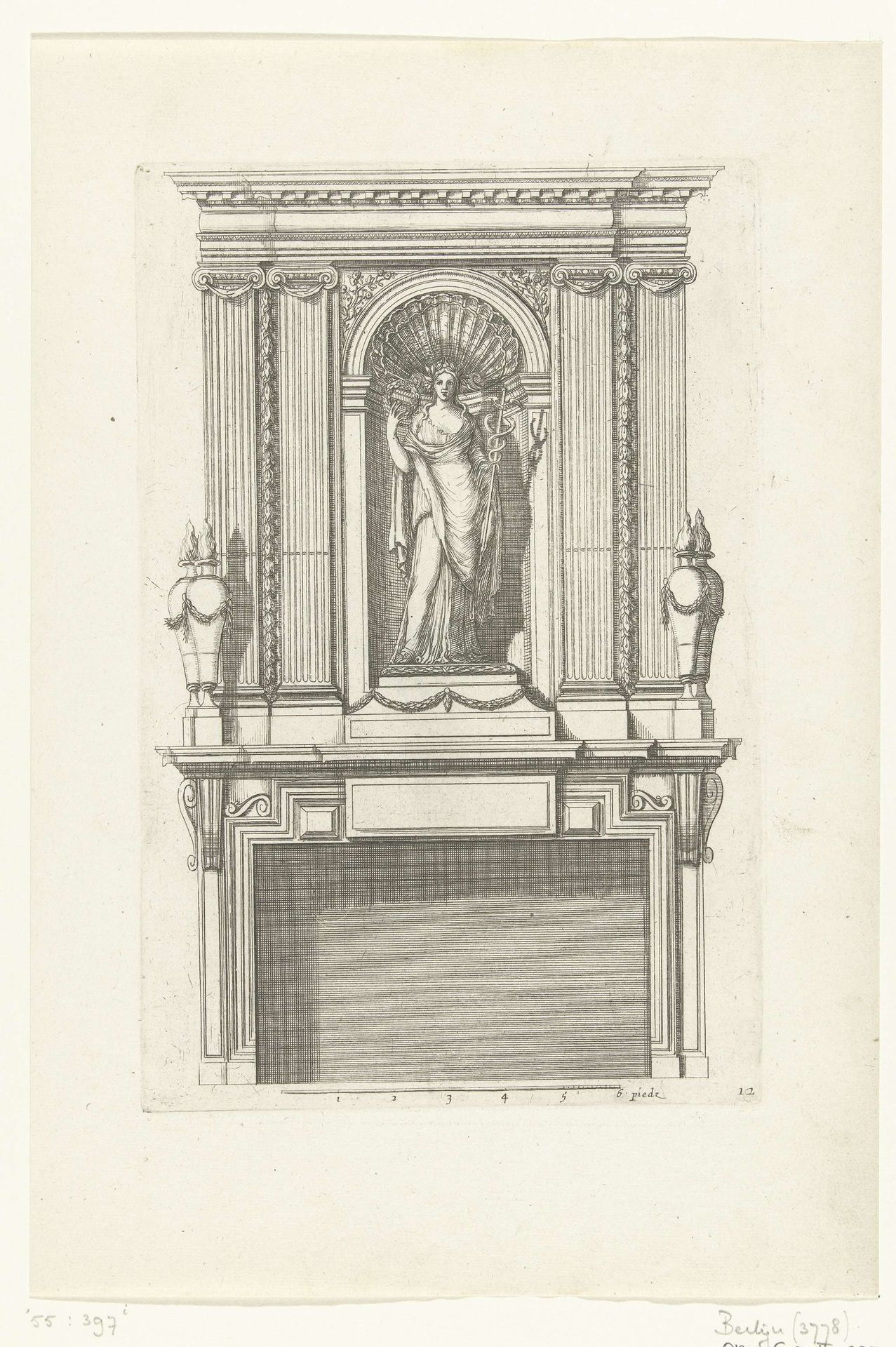Onderboezem met vrouw in nis by Antoine (le jeune) Pierretz