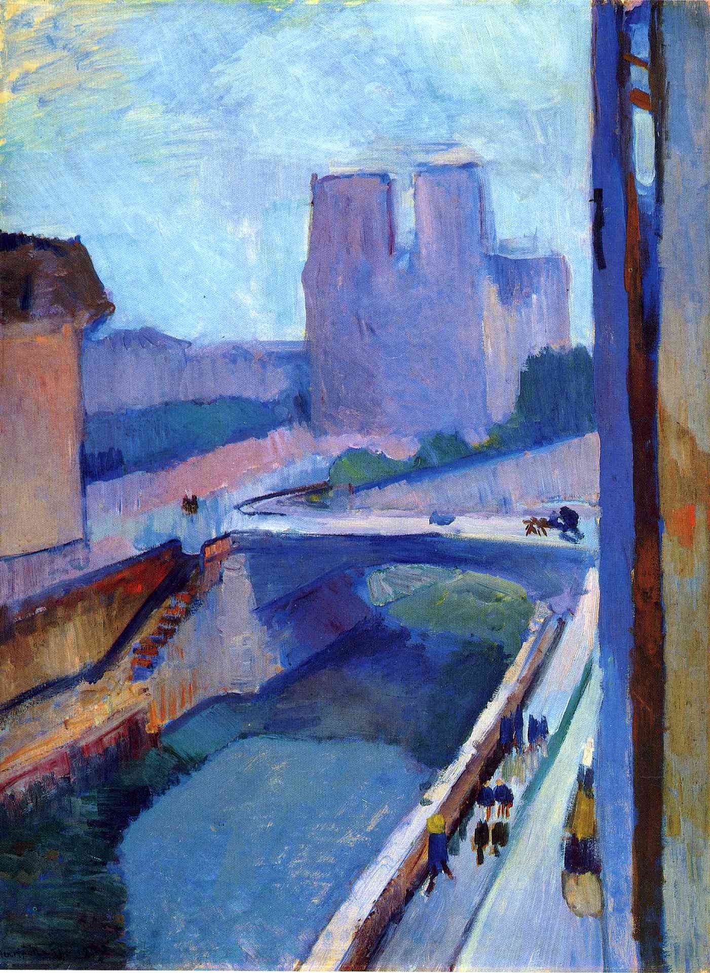 A Glimpse of Notre-Dame in the Late Afternoon by Henri Matisse