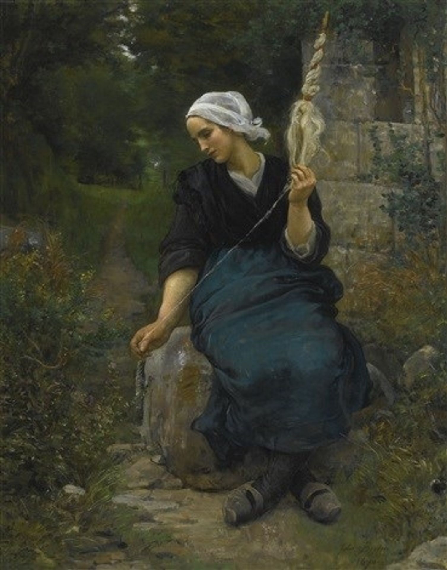Spinner by Jules Breton