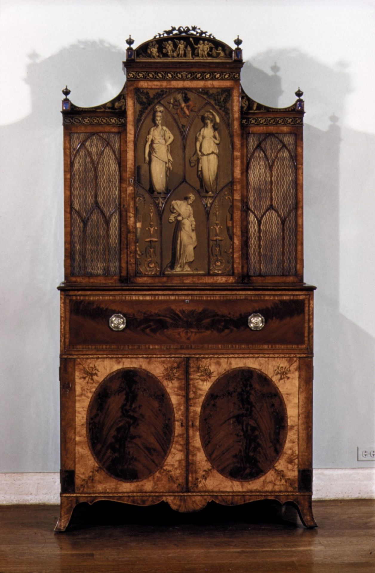 Secretary and bookcase by Joseph Bramah